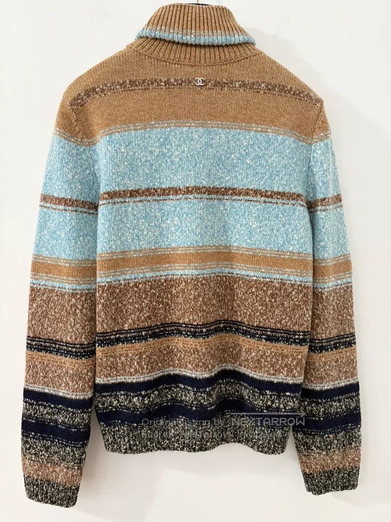 Chanel Chanel Ski card brown blue black three-colour sweater Size XS / US 0-2 / IT 36-38 - 3 Thumbnail