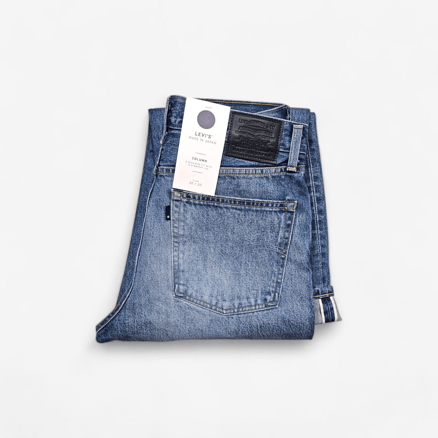 Levi's Made & Crafted NWT Levi's Made in Japan Column Denim Jeans Selvedge W30L30 Size 30" / US 8 / IT 44 - 1 Thumbnail
