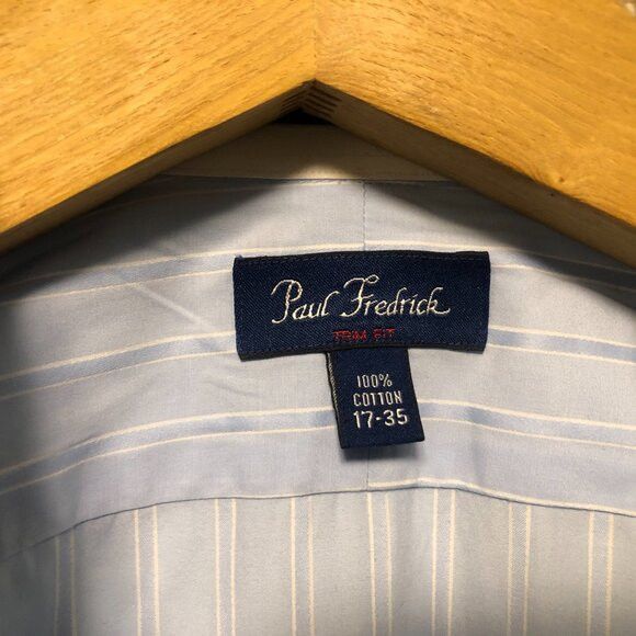 Paul Fredrick Paul Fredrick men's cotton dress shirt w/French cuffs 17-35 Size US XL / EU 56 / 4 - 4 Thumbnail