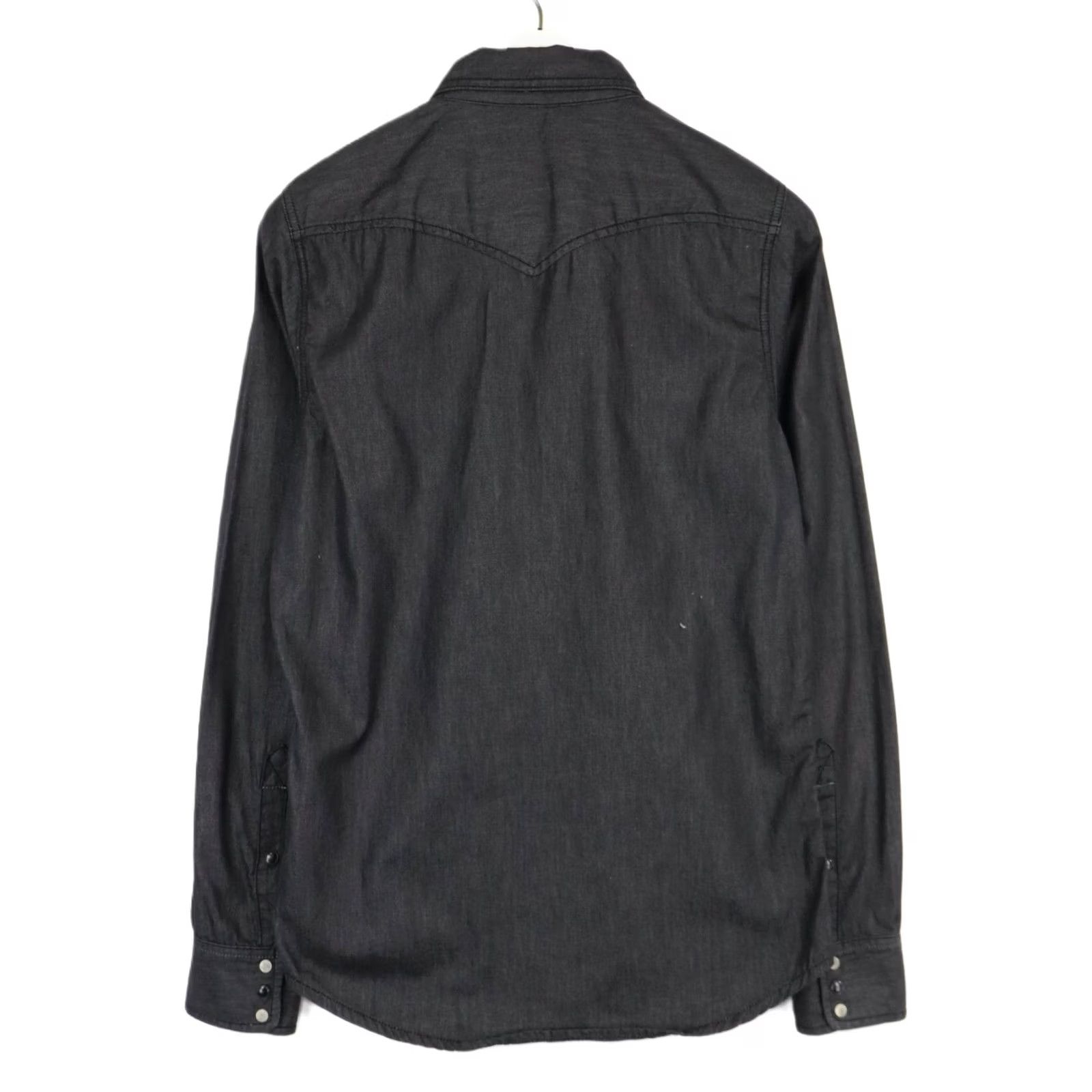 Diesel DIESEL Shirt Mens MEDIUM Western Look Grey Button-Up Chest Pockets Collared Size US M / EU 48-50 / 2 - 2 Thumbnail