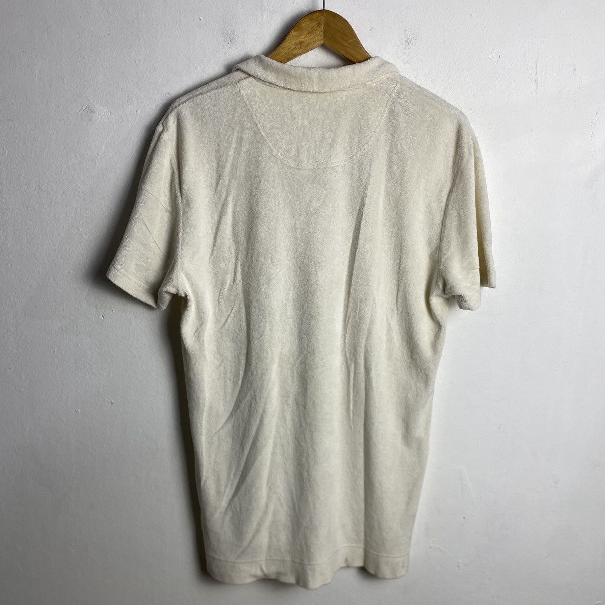 Orlebar Brown Orlebar Brown Mens White Terry Short Sleeve Polo Shirt Size US M / EU 48-50 / 2 - 5 Thumbnail