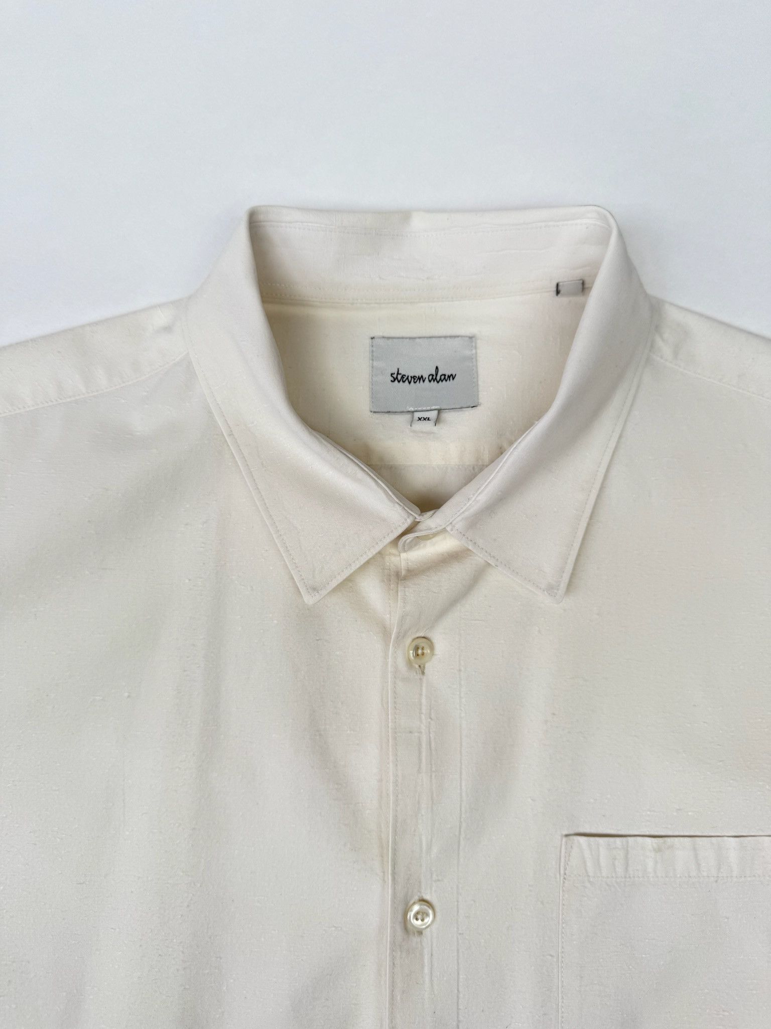 Steven Alan Cotton (Raw Silk Texture) Long Sleeve Button Down Shirt Size US XXL / EU 58 / 5 - 2 Thumbnail