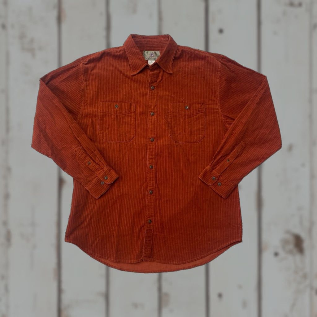 The Territory Ahead Territory Ahead Shirt Corduroy Long Sleeve Burnt Orange XL NWT Mens Button-Up Casual Fall Winter Spring Travel Size US XL / EU 56 / 4 - 1 Thumbnail