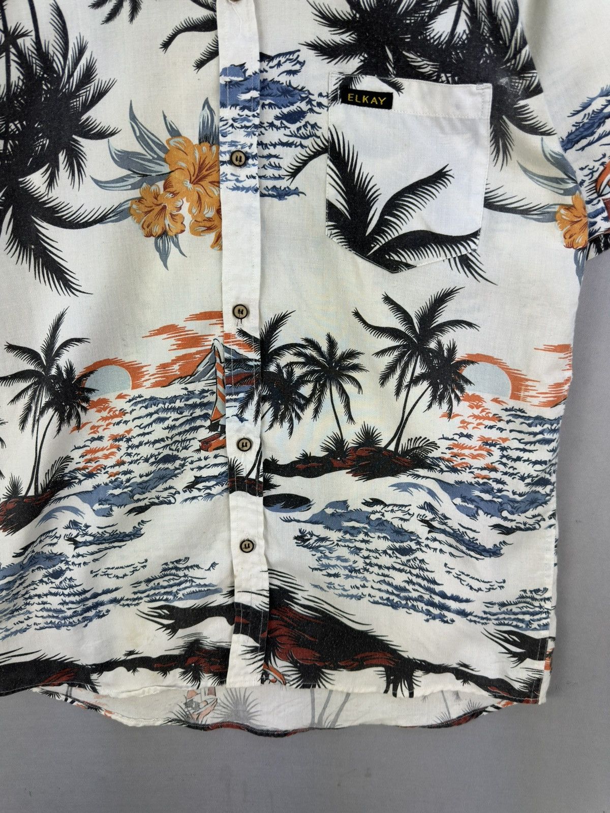 Japanese Brand Elkay Fullprint Hawaii Shirt Size US M / EU 48-50 / 2 - 3 Thumbnail