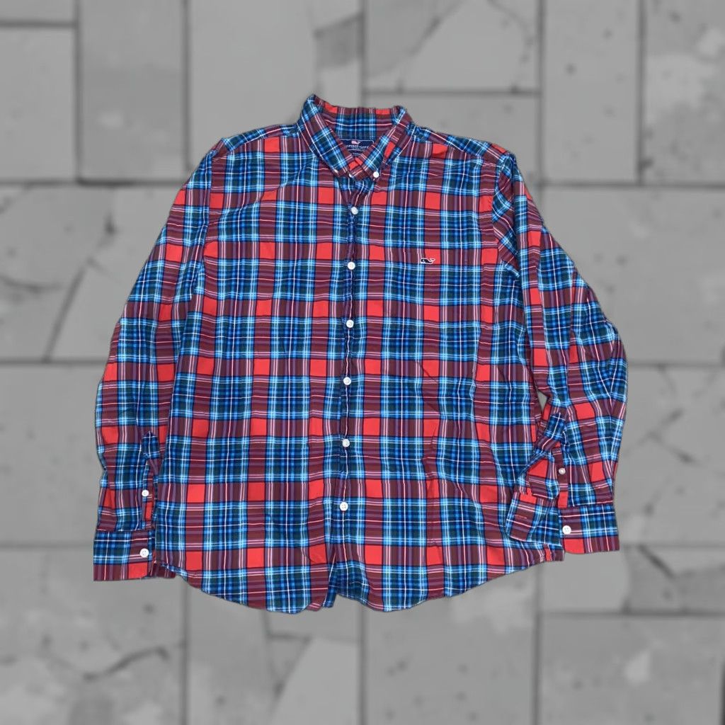 Vineyard Vines VINEYARD VINES Tucker Shirt Button-Down Plaid Shirt Slim Fit Mens XL Multicolor Size US XL / EU 56 / 4 - 1 Thumbnail