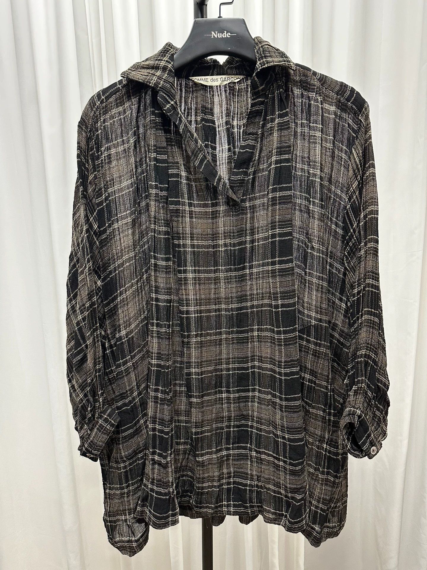 Comme des Garcons Comme des Garçons 80s Pleated Oversized Shirt OS Size US L / EU 52-54 / 3 - 1 Thumbnail
