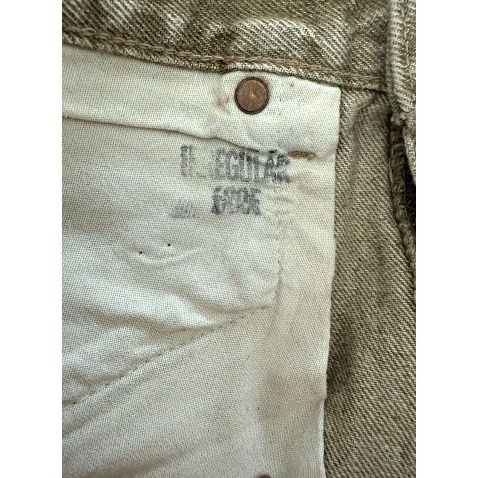 Levi's VINTAGE Levi's 501 Denim Jeans Size 32x30? 32x32 Gold Acid Wash Retro 80s USA Levi's Shirt/Jeans Size US 29 - 6 Thumbnail