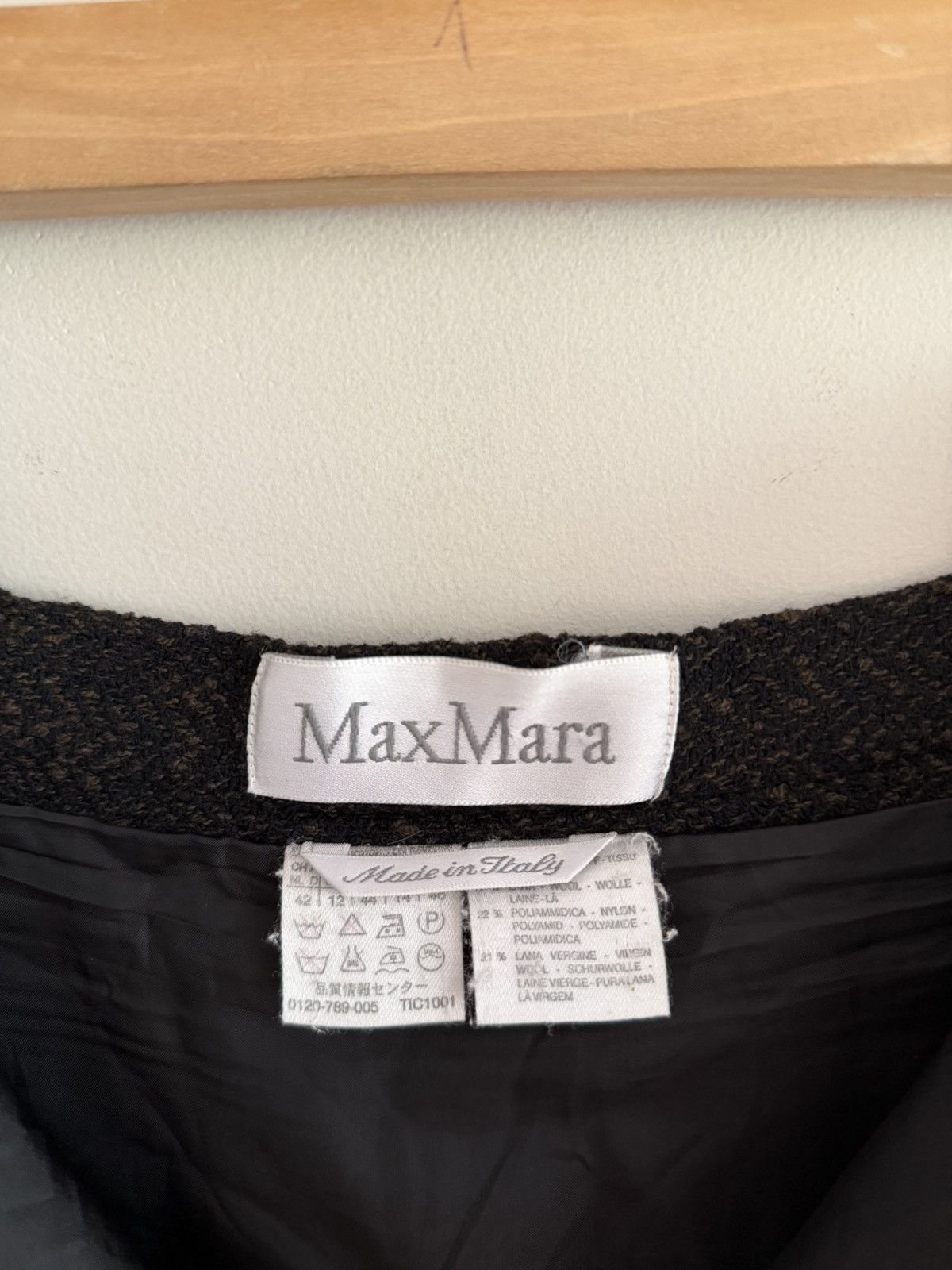 Max Mara Max Mara Virgin Wool A-Line Midi Skirt Size 32" / US 10 / IT 46 - 6 Thumbnail