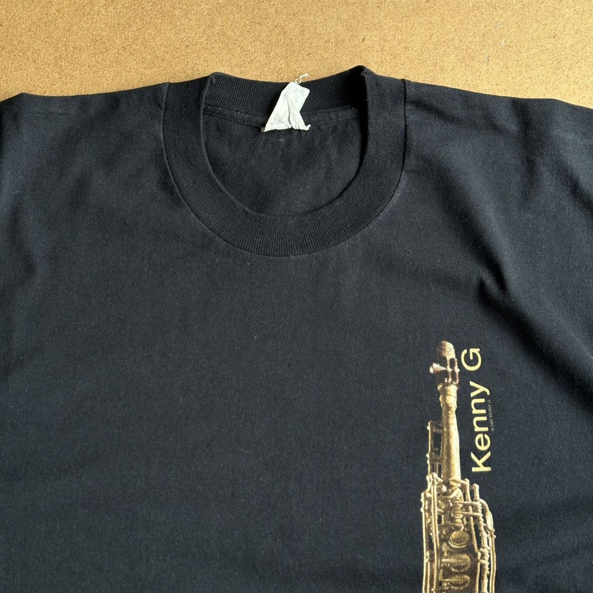 Band Tees Vintage 1997 Kenny G Saxophone Jazz Single Stitch Promo Tee Size US XL / EU 56 / 4 - 2 Thumbnail