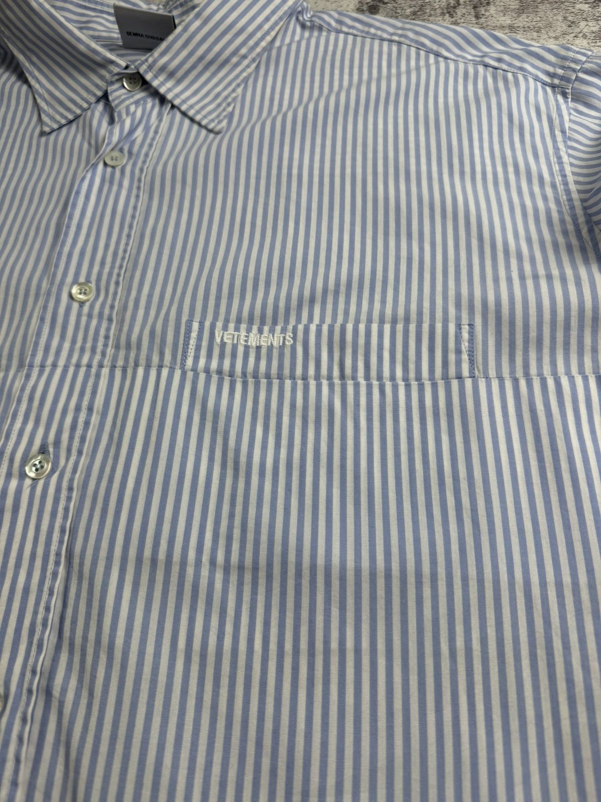Vetements Vetements Femme Garderobe 2019 Demna Gvasalia Striped Asymmetrical Button Shirt Size M / US 6-8 / IT 42-44 - 9 Thumbnail