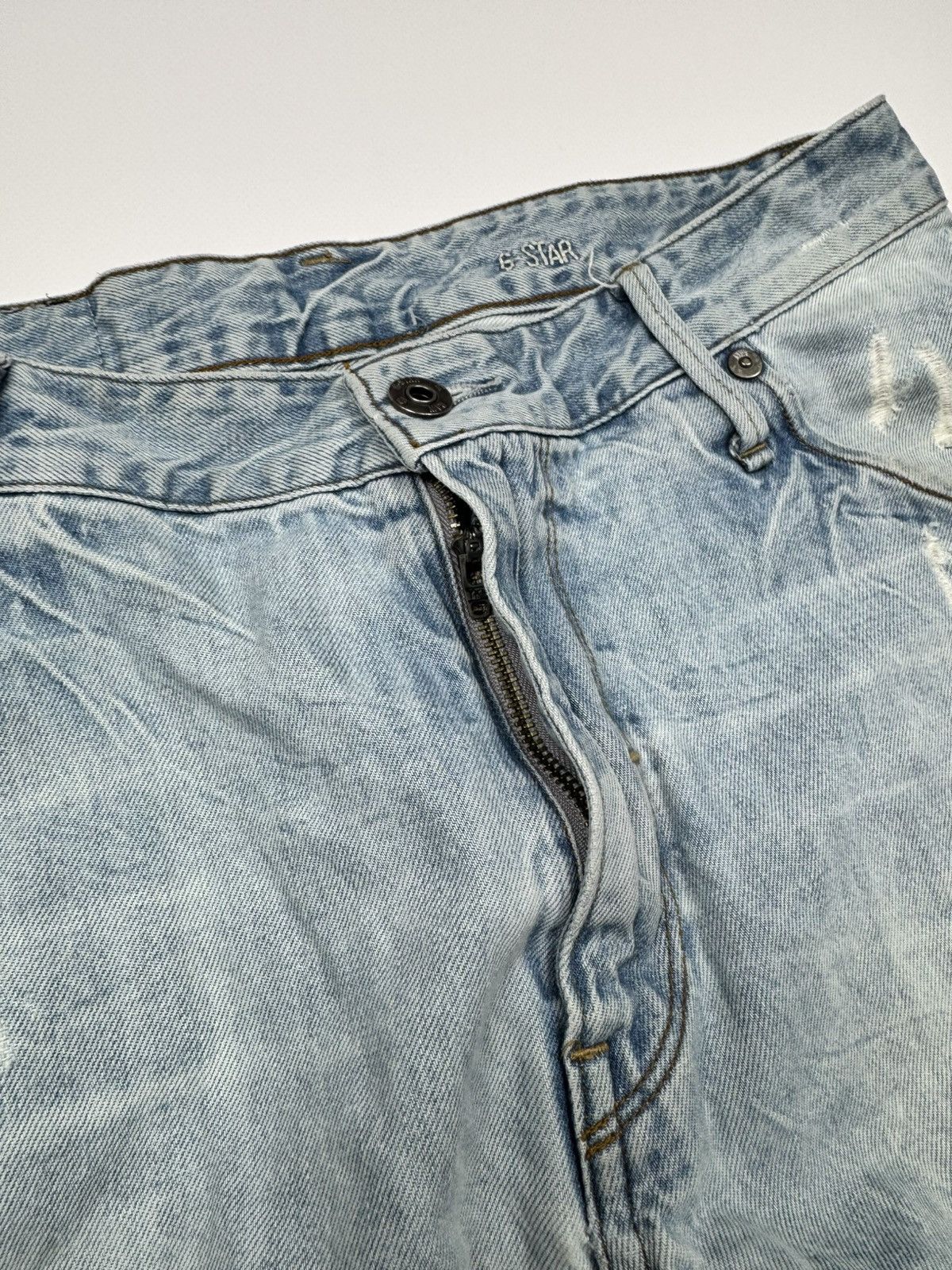 G-Star Vintage G-Star Raw Distressed Banana Cut Jeans Size US 31 - 11 Thumbnail