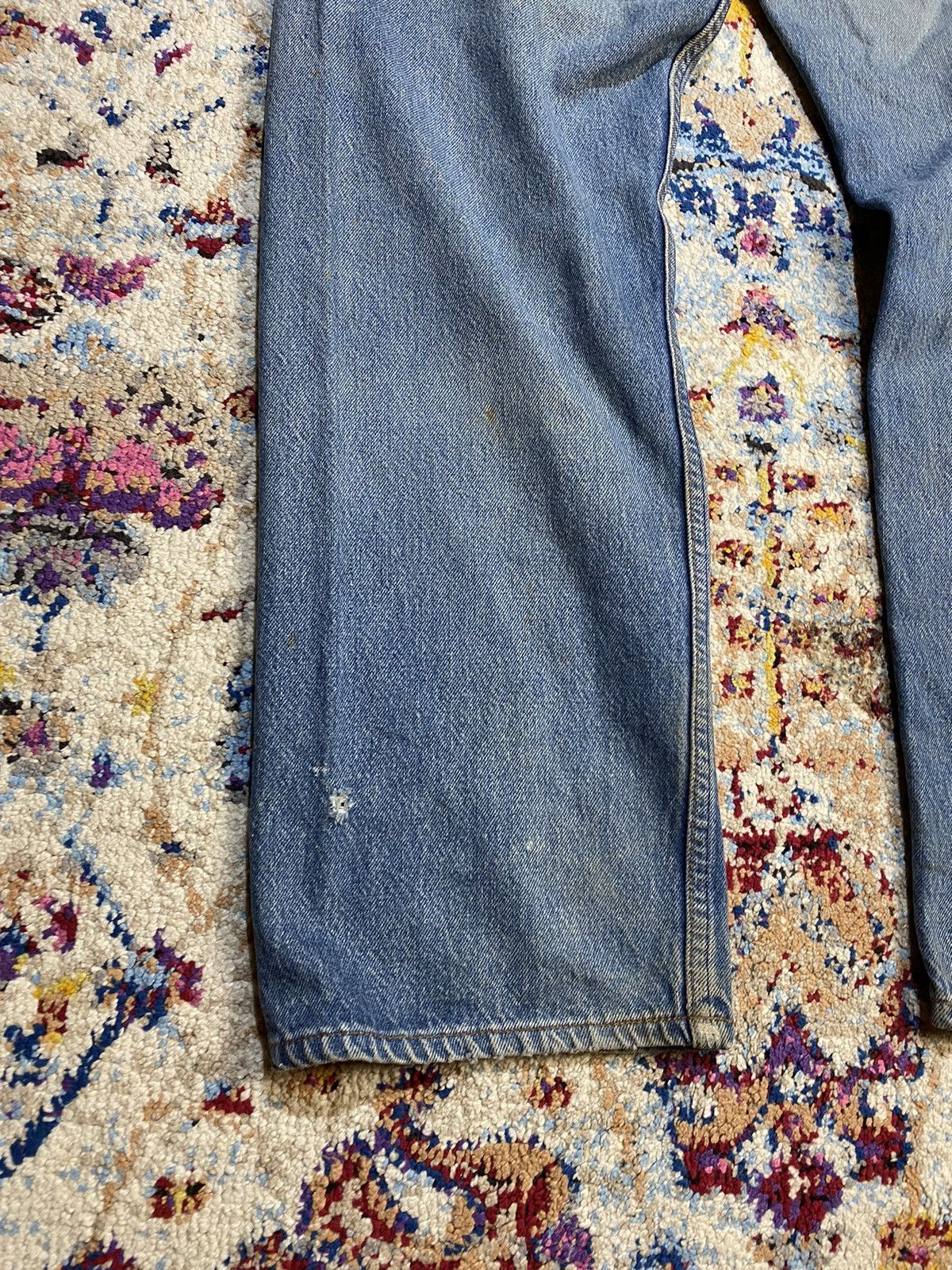 Levi's × Vintage 80's Levis 501 Distressed Relaxed Blue Denim Jeans 38x32 Size US 38 / EU 54 - 5 Thumbnail