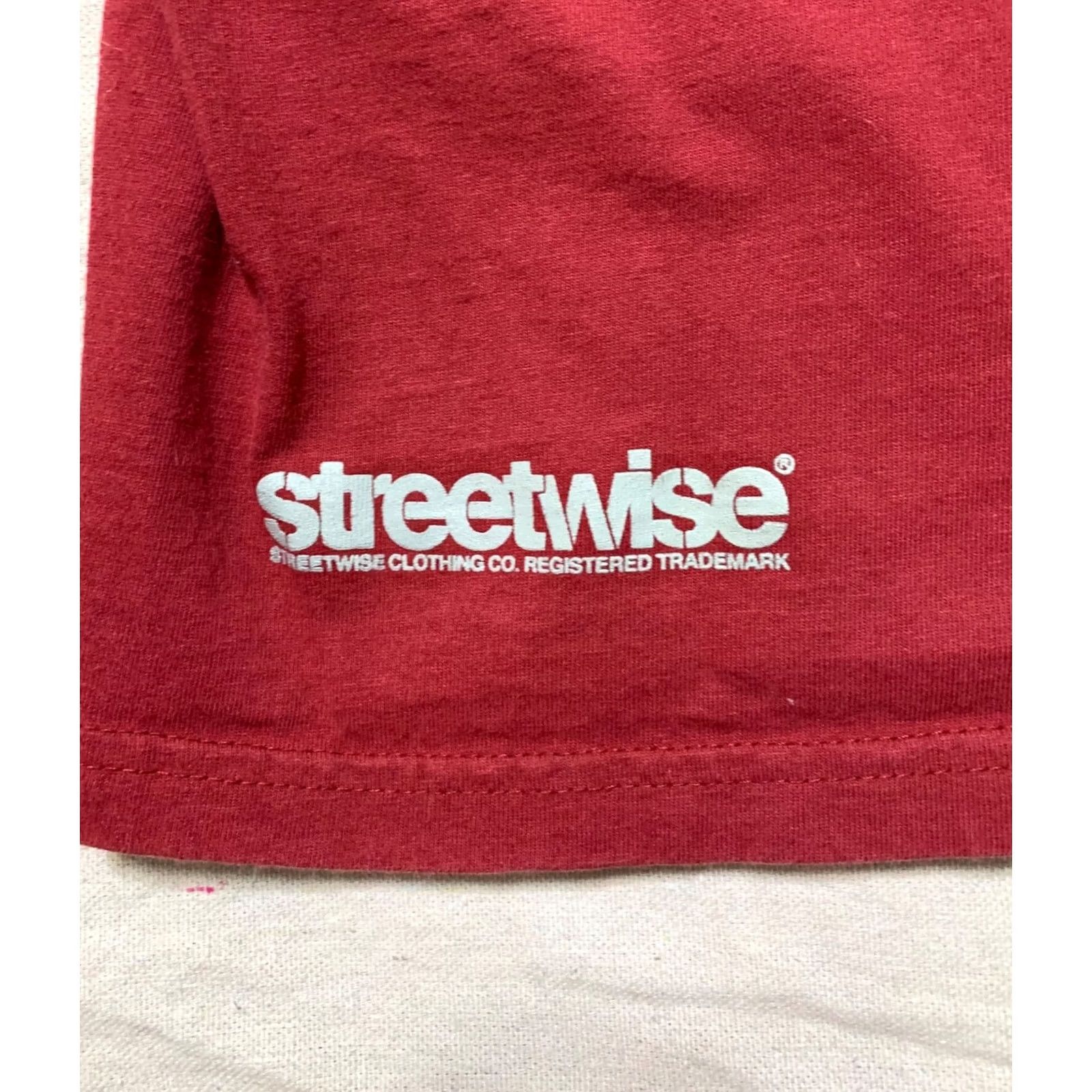 Bicycle STREETWISE Shirt Mens L Maroon Graffiti Bicycle Streetwear T-shirt Size US L / EU 52-54 / 3 - 6 Thumbnail