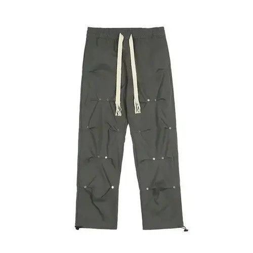 Jean Button Pleated Pants Cargo y2k streetwear Size US 30 / EU 46 - 4 Thumbnail