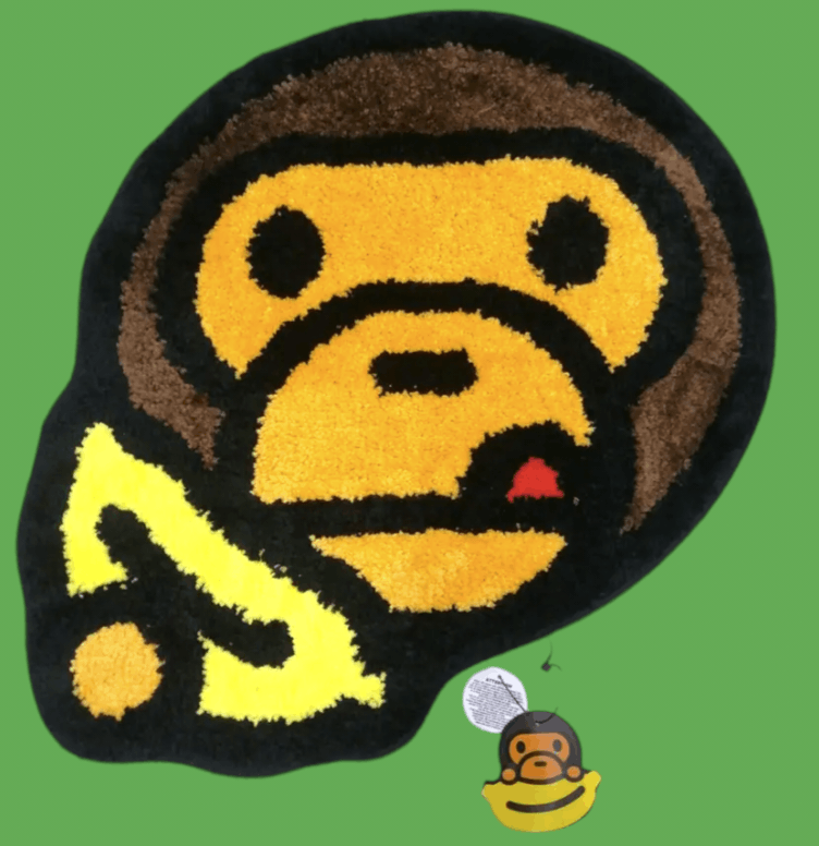 Bape Baby Milo Banana Rug | Grailed