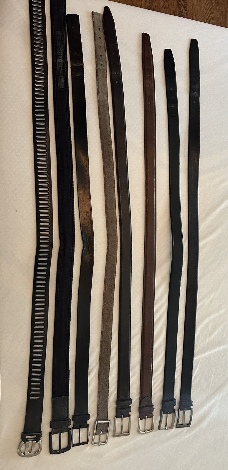 Hugo Boss Designer belt lot, Boss, Canali, Allen Edmonds Size 36 - 4 Thumbnail