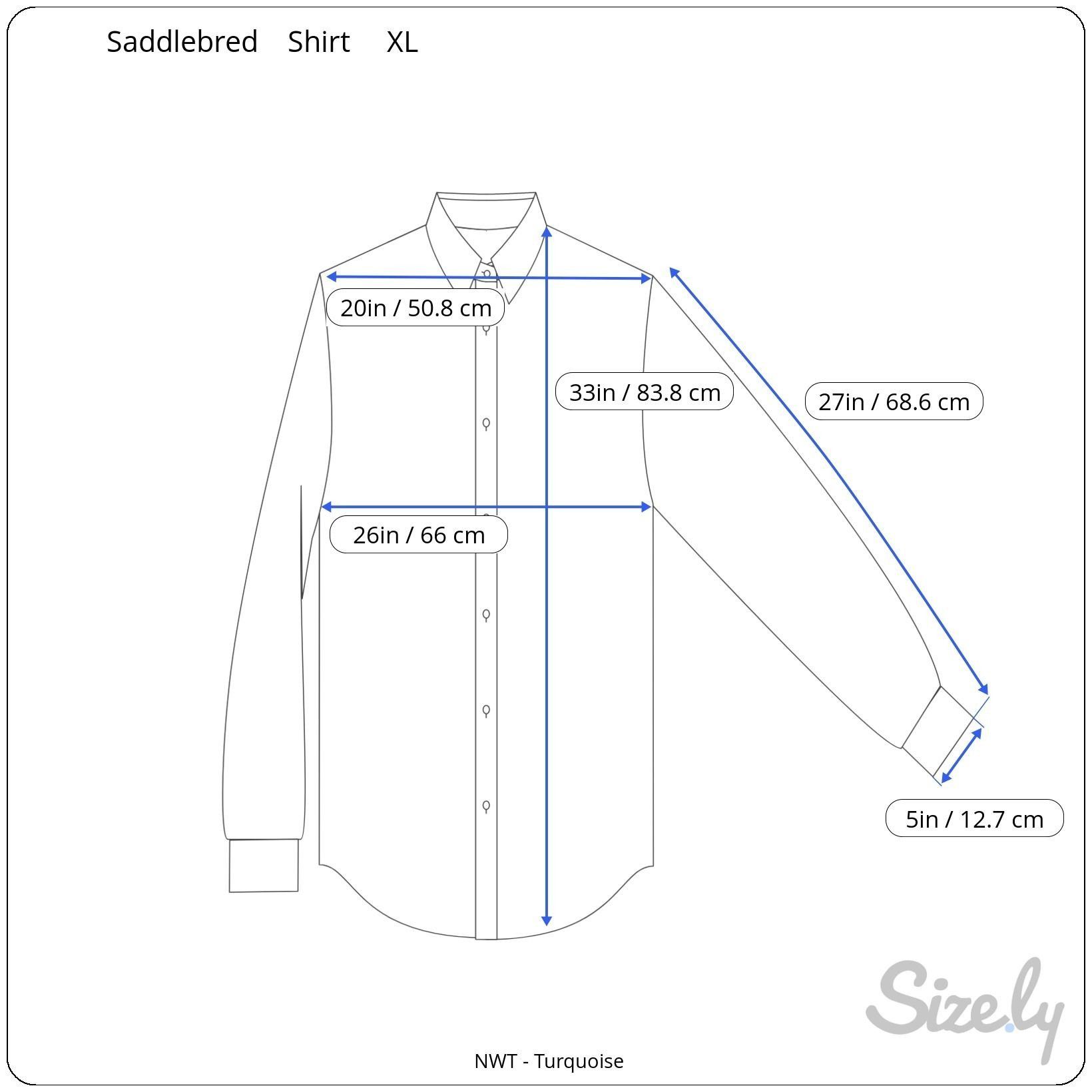 Saddlebred Saddlebred Classic Fit Turquoise Checkered Shirt NEW XL Size US XL / EU 56 / 4 - 5 Thumbnail