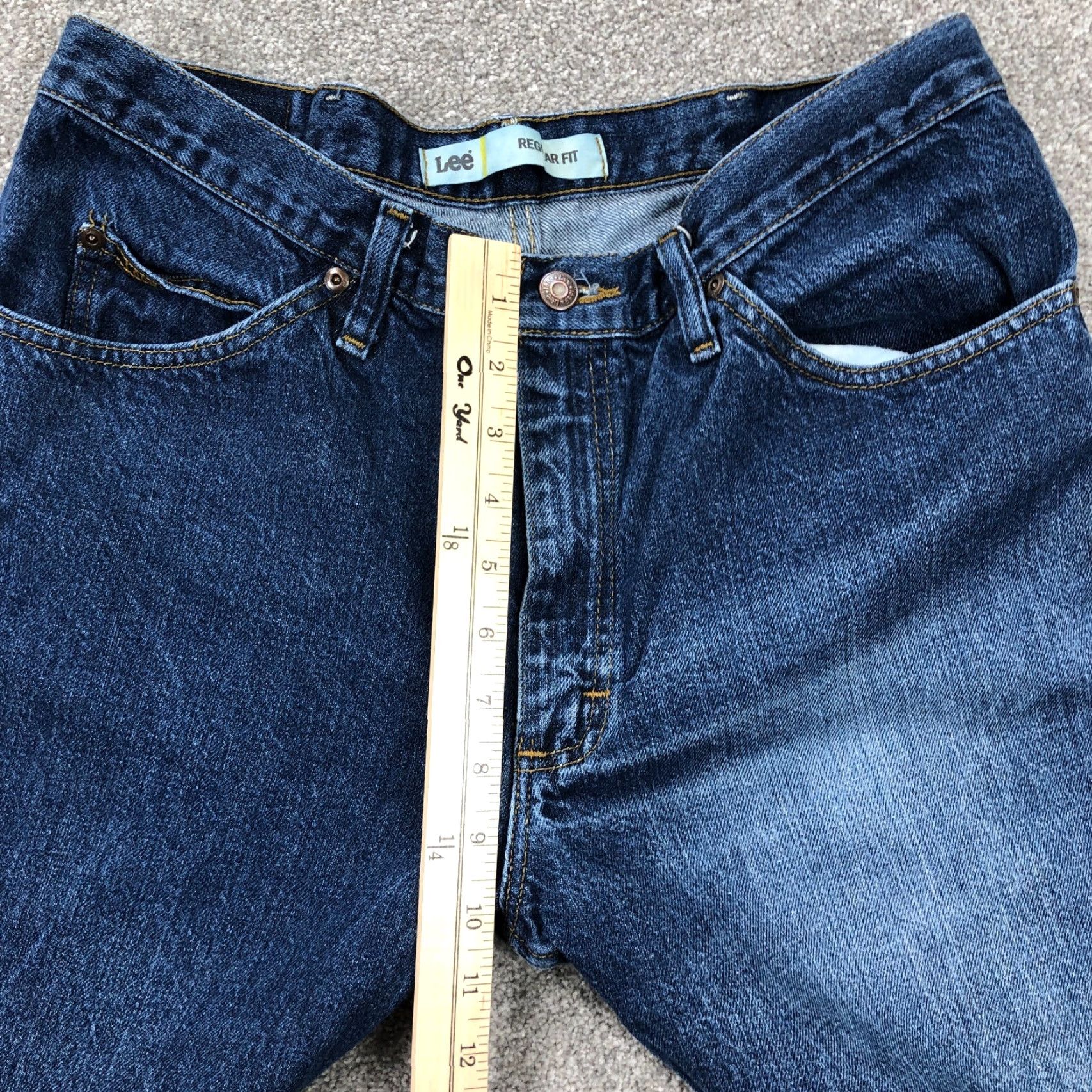 Lee Vintage Lee Jeans Men 36x30 Straight Regular Fit Medium Wash Distressed 5-Pocket Denim Jeans Mens Bloodline Lee Regular Fit Jeans Size US 36 / EU 52 - 6 Thumbnail