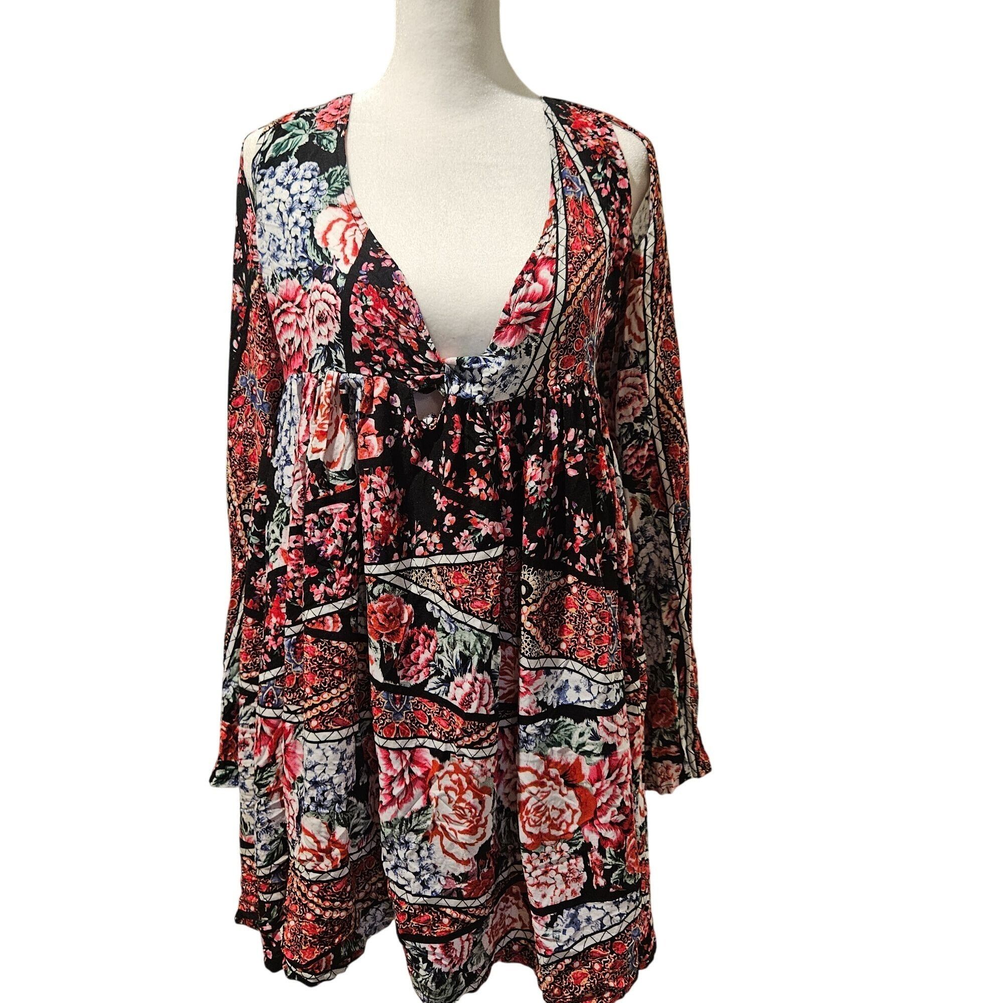 Other Jaase Woman Babydoll Boho Chic Mini Dress XS Festival Cottag Size XS / US 0-2 / IT 36-38 - 1 Thumbnail