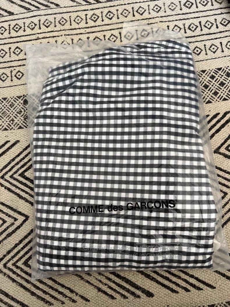 Comme des Garcons Comme Des Garcons size XS Cotton check casual pants, black Size 23" - 6 Thumbnail