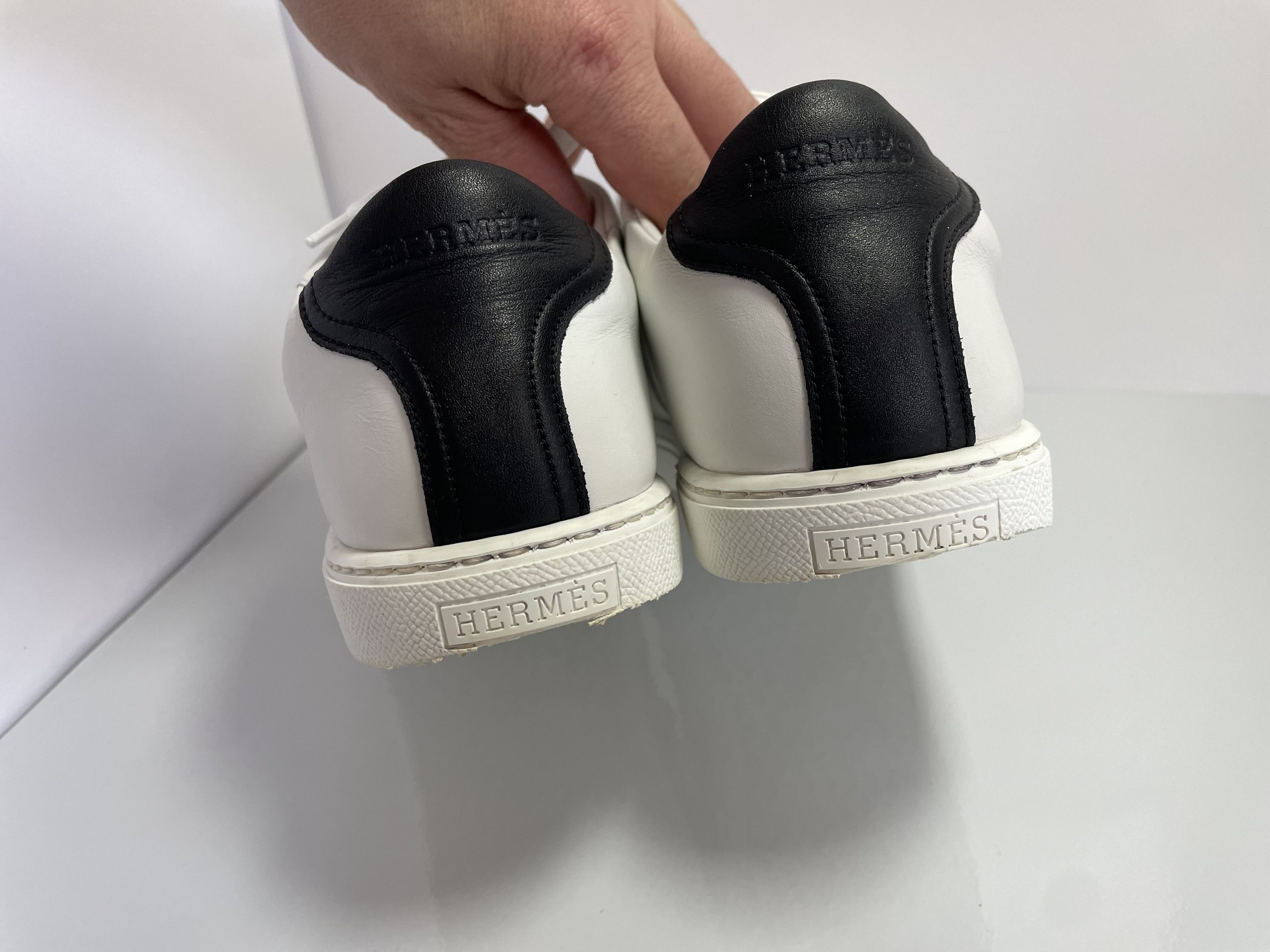 Hermes Hermes leather sneakers Size US 10 / IT 40 - 4 Thumbnail