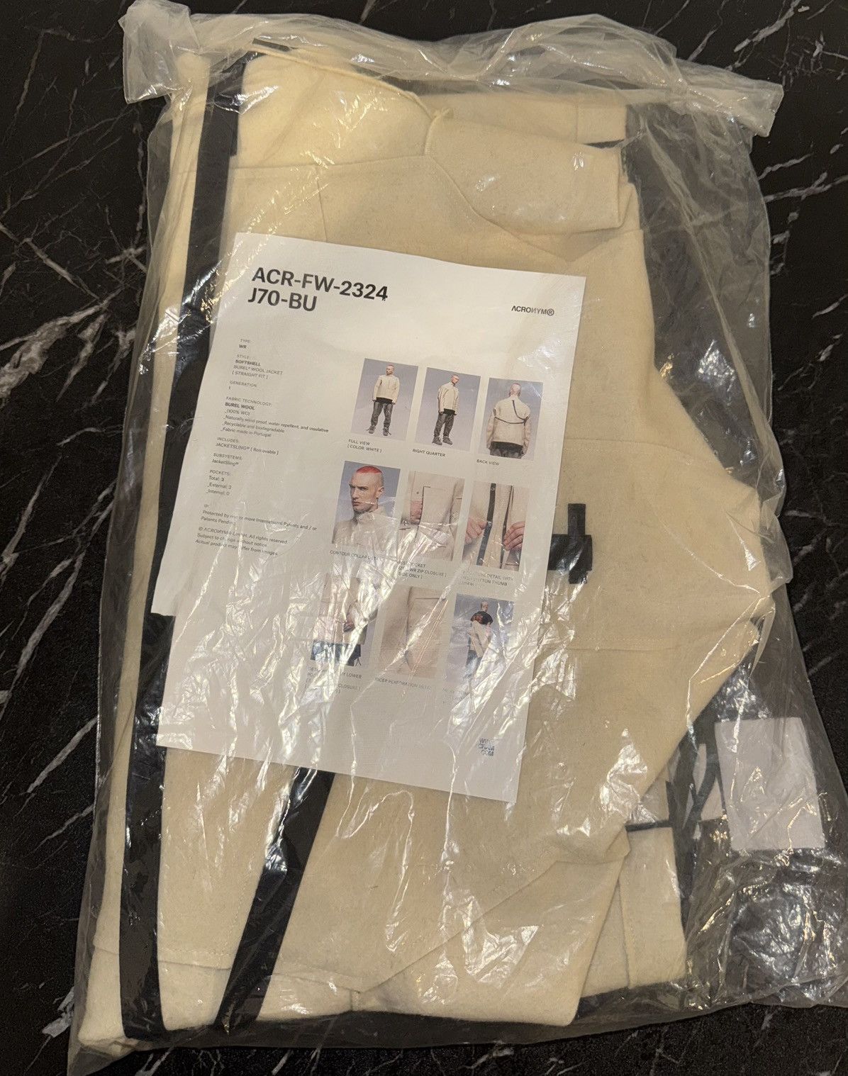 Acronym ACRONYM J70-BU Softshell Jacket-Archived Techwear Burel Wool Size US XS / EU 42 / 0 - 2 Thumbnail