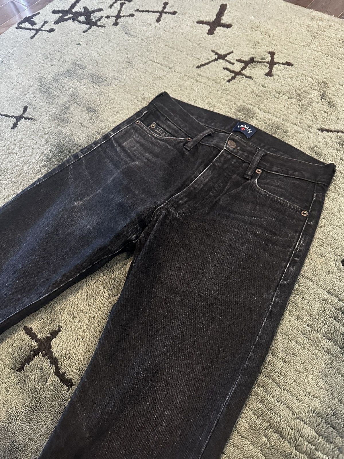 Noah Black Faded Noah Denim Pants “Perfectly worn in” Size US 28 / EU 44 - 5 Thumbnail