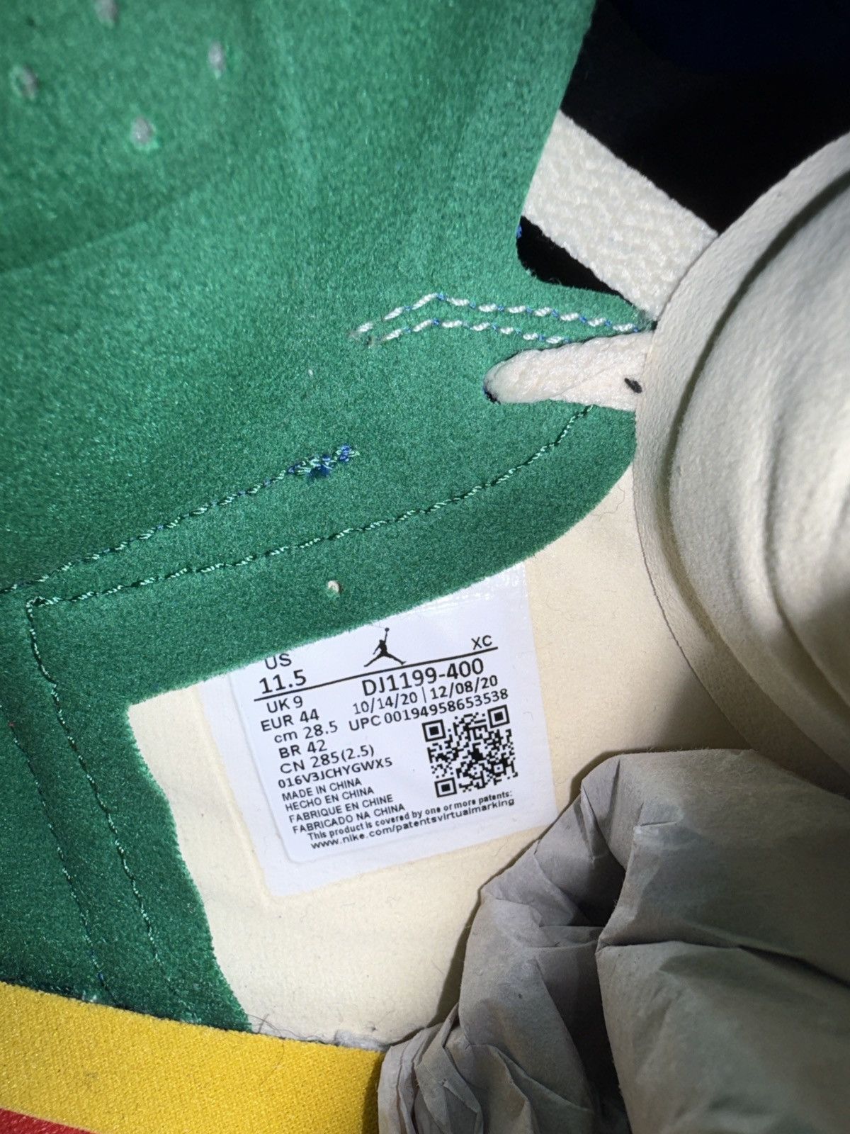 Nike Nike Air Jordan 1 Zoom CMFT SP Aleali May “Califia” Size US 11.5 / EU 44-45 - 15 Thumbnail