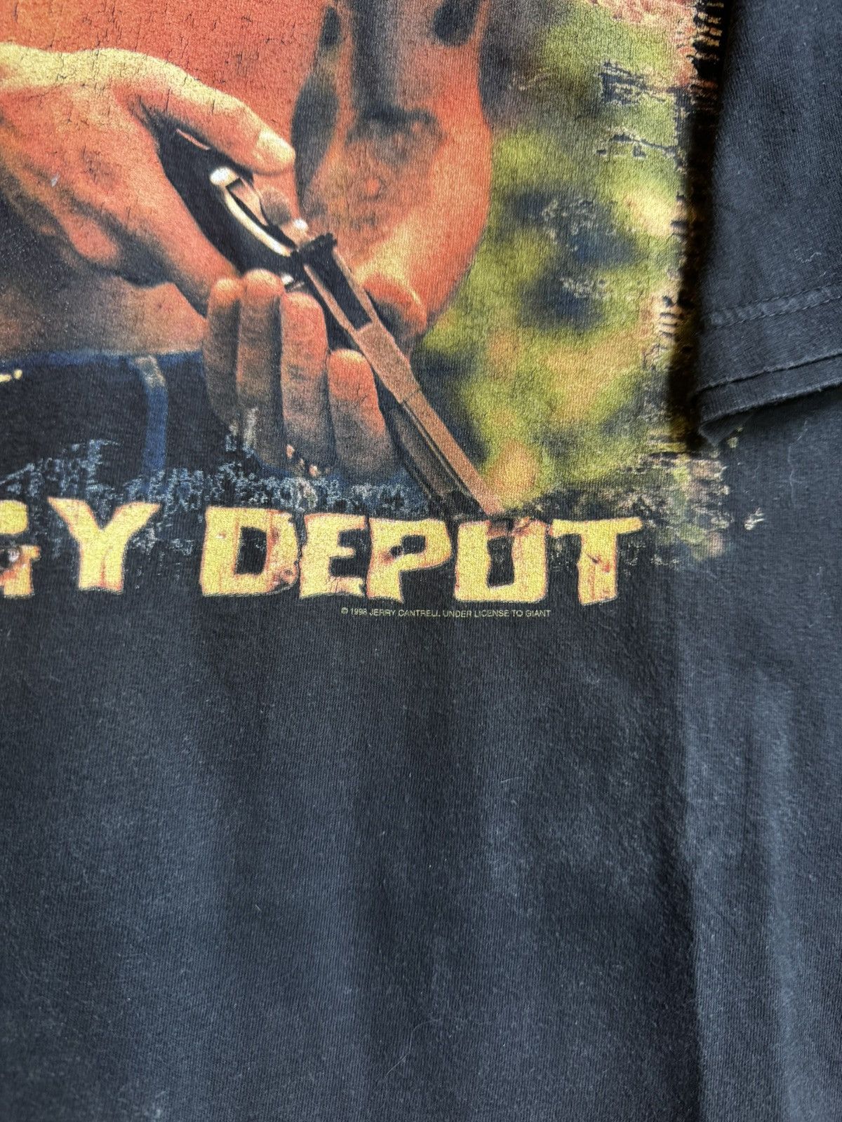 Band Tees Vintage 1998 Giant Jerry Cantrell Dickeye Grunge Band Tee L Size US L / EU 52-54 / 3 - 5 Thumbnail