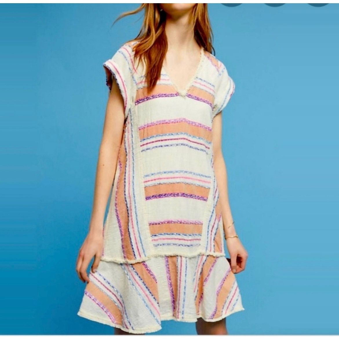 Anthropologie Anthropologie Holding Horses Elira Striped Dress Boho Fringe  | Grailed