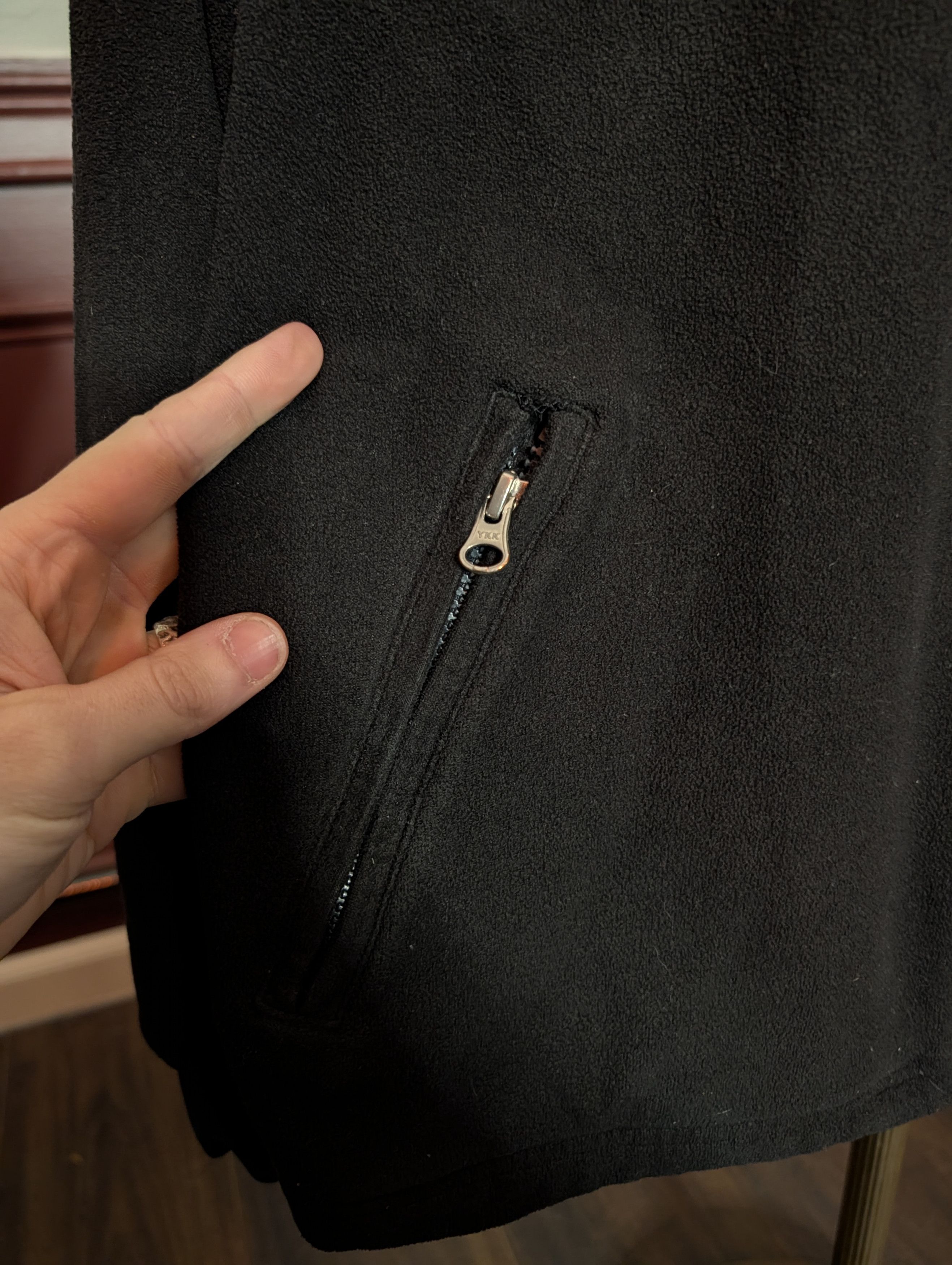 Other SCAPPINO Black Fleece Hidden Hood Zip-up Jacket Size US L / EU 52-54 / 3 - 3 Thumbnail