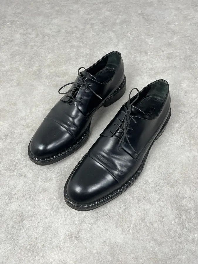 Louis Vuitton Louis Vuitton Black Leather Lace-Up Loafers Size US 8 / EU 41 - 4 Thumbnail