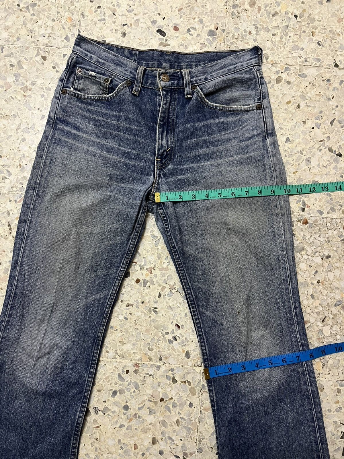vintage levis 517 boot cut light blue jeans