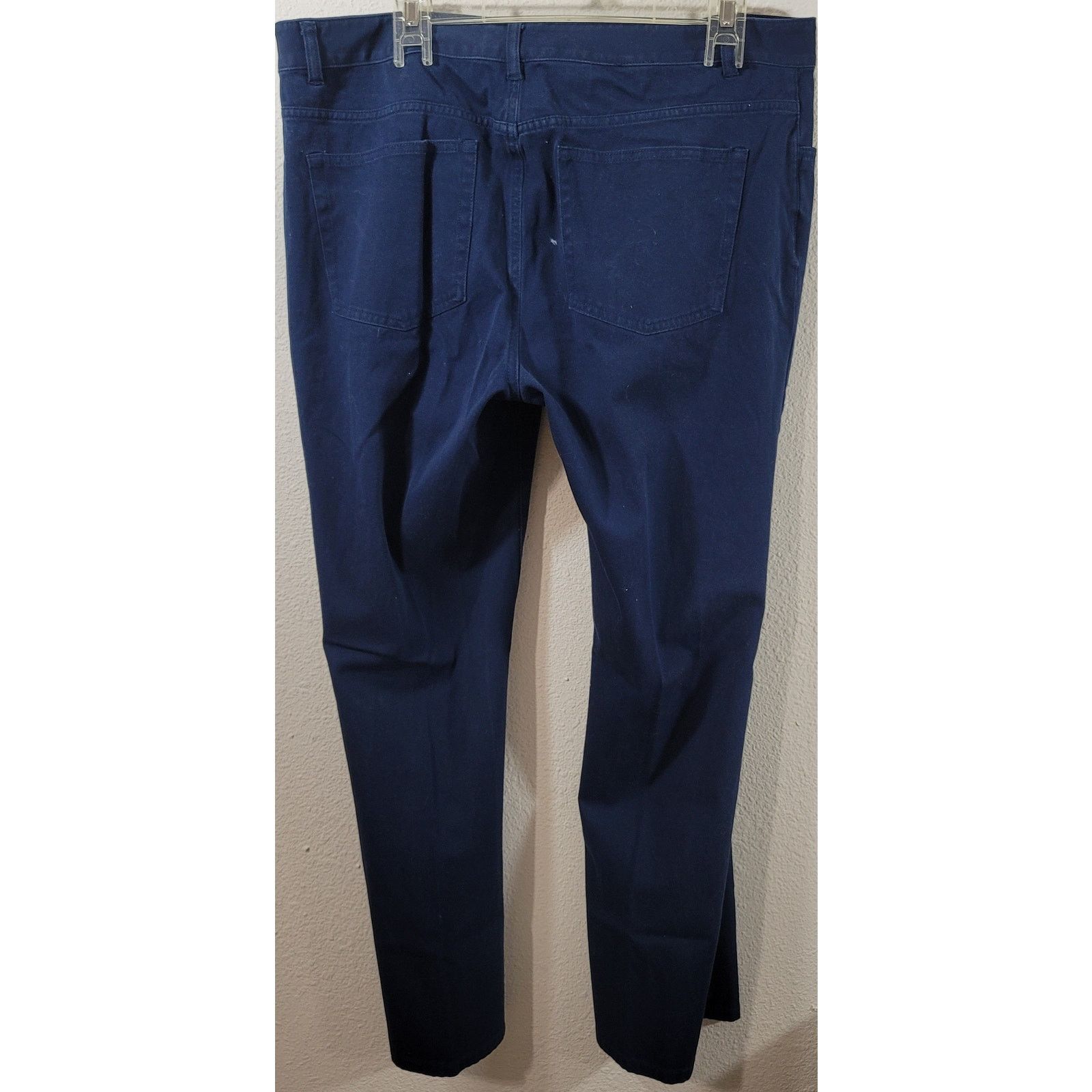 Chaps Chaps Dark Blue Flat Front Denim Jeans 16 Soft Straight Leg Size 38" / US 16 / IT 52 - 3 Thumbnail