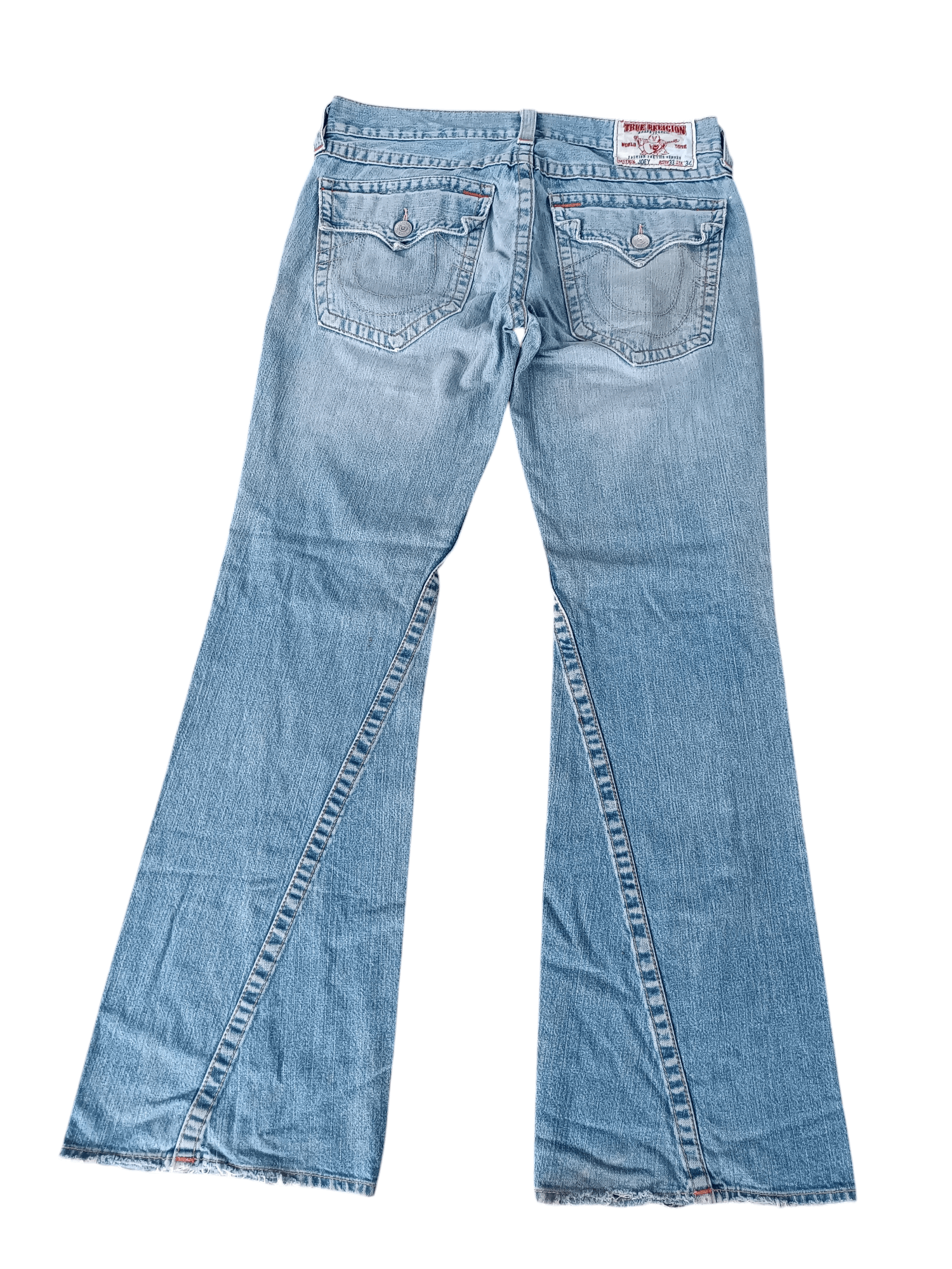 True Religion × Vintage True Religion Joey Distressed Flared Jeans Size US 34 / EU 50 - 12 Thumbnail