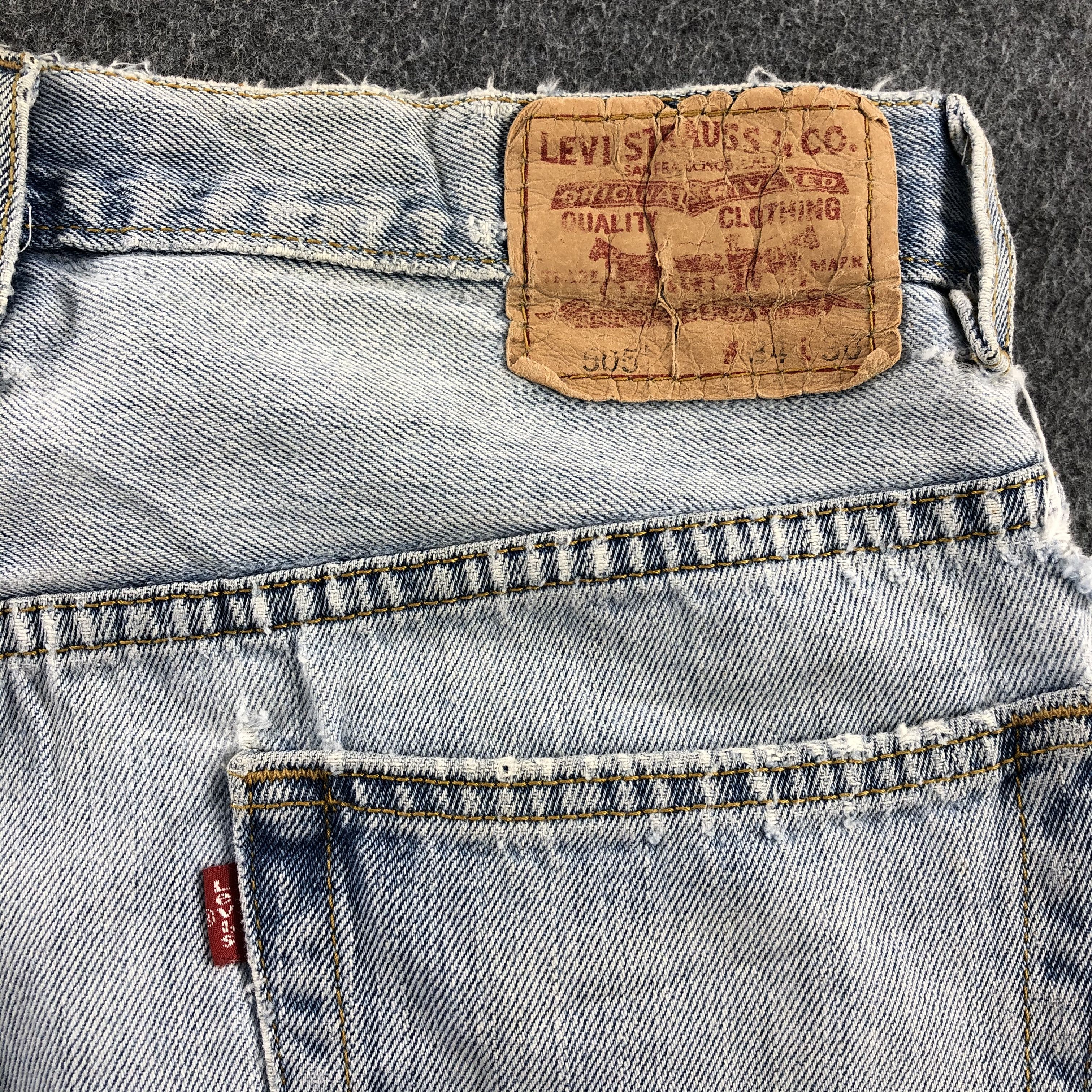 Levi's Vintage Light Wash Levis 505 Jeans-J1210 Size US 34 / EU 50 - 5 Thumbnail