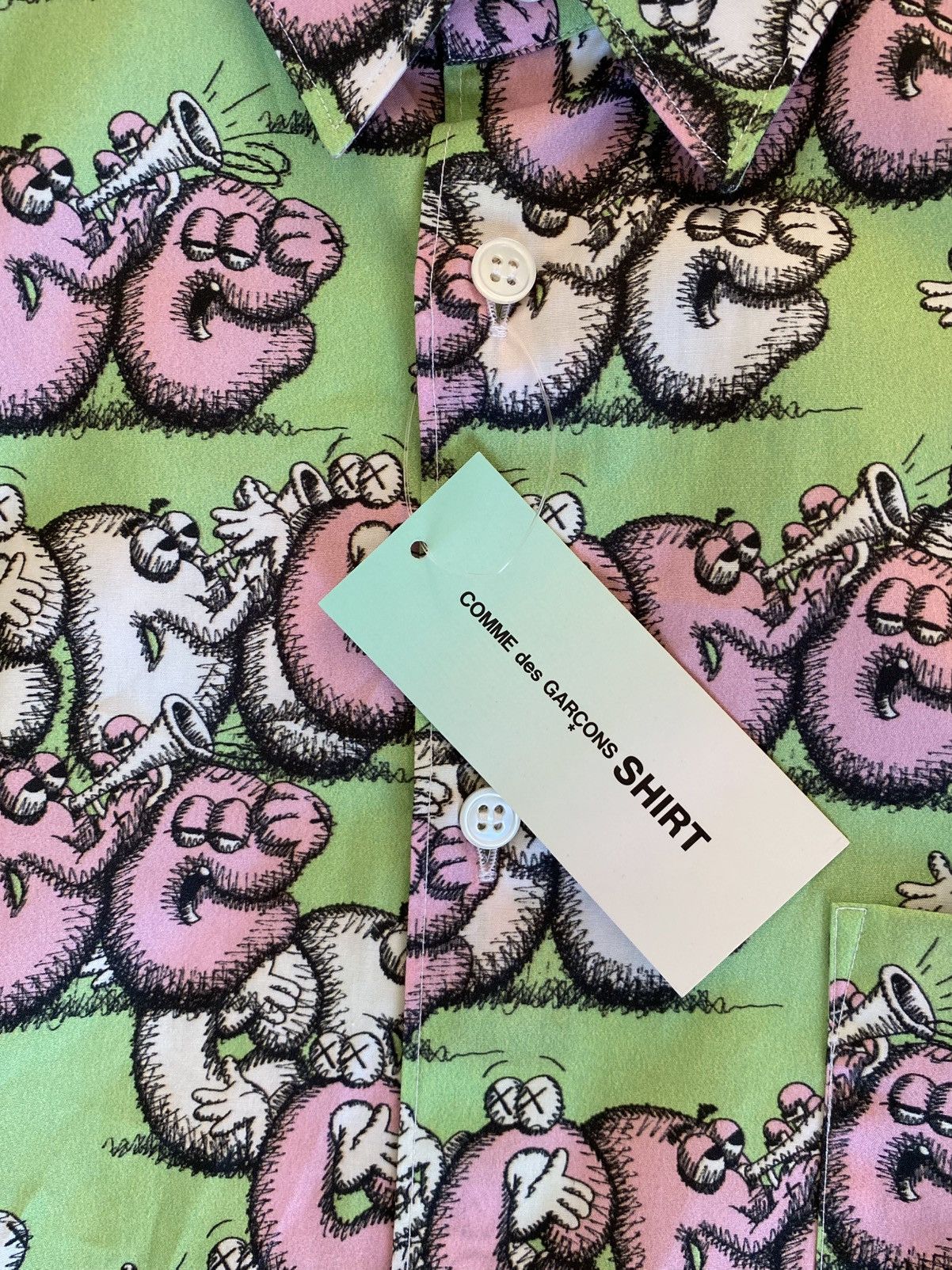 Comme des Garcons SHIRT Comme des garçons shirt x Kaws long sleeve shirt Size US L / EU 52-54 / 3 - 3 Thumbnail