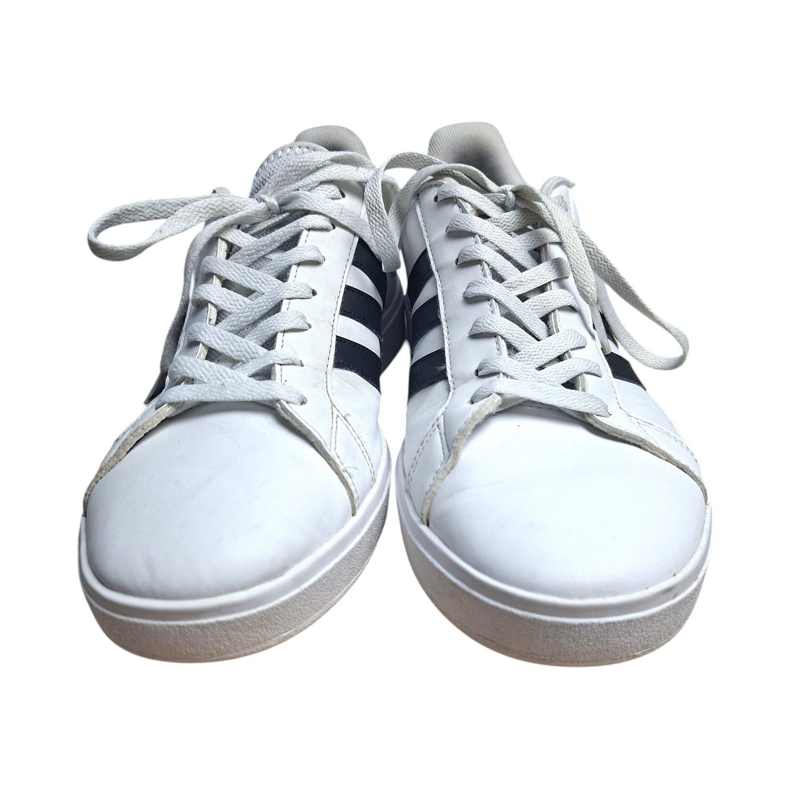 Adidas Adidas Grand Court Base 2.0 Sneakers White Black Leather Size US 11 / EU 44 - 3 Thumbnail
