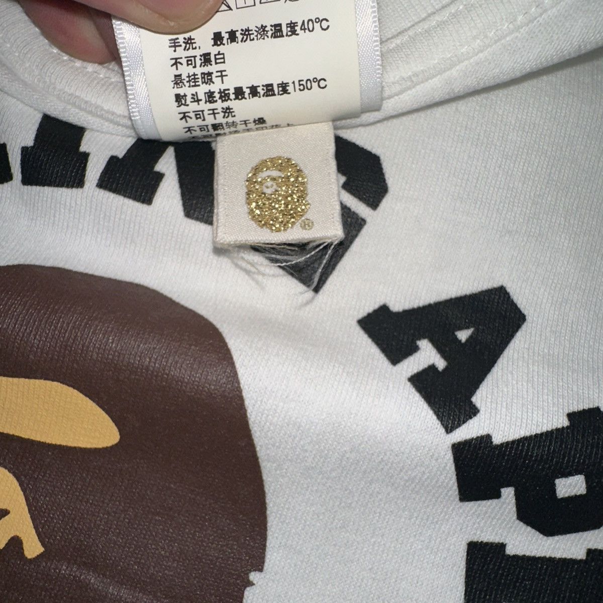 Bape Bape 2017 Aape Japan Size S White T-Shirt Streetwear Ladies Size S / US 4 / IT 40 - 5 Thumbnail