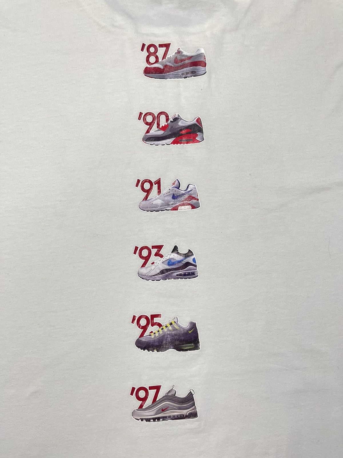 Nike Vintage Nike Air Max White T Shirt Archive Sneakers Y2K TN Size US XL / EU 56 / 4 - 4 Thumbnail