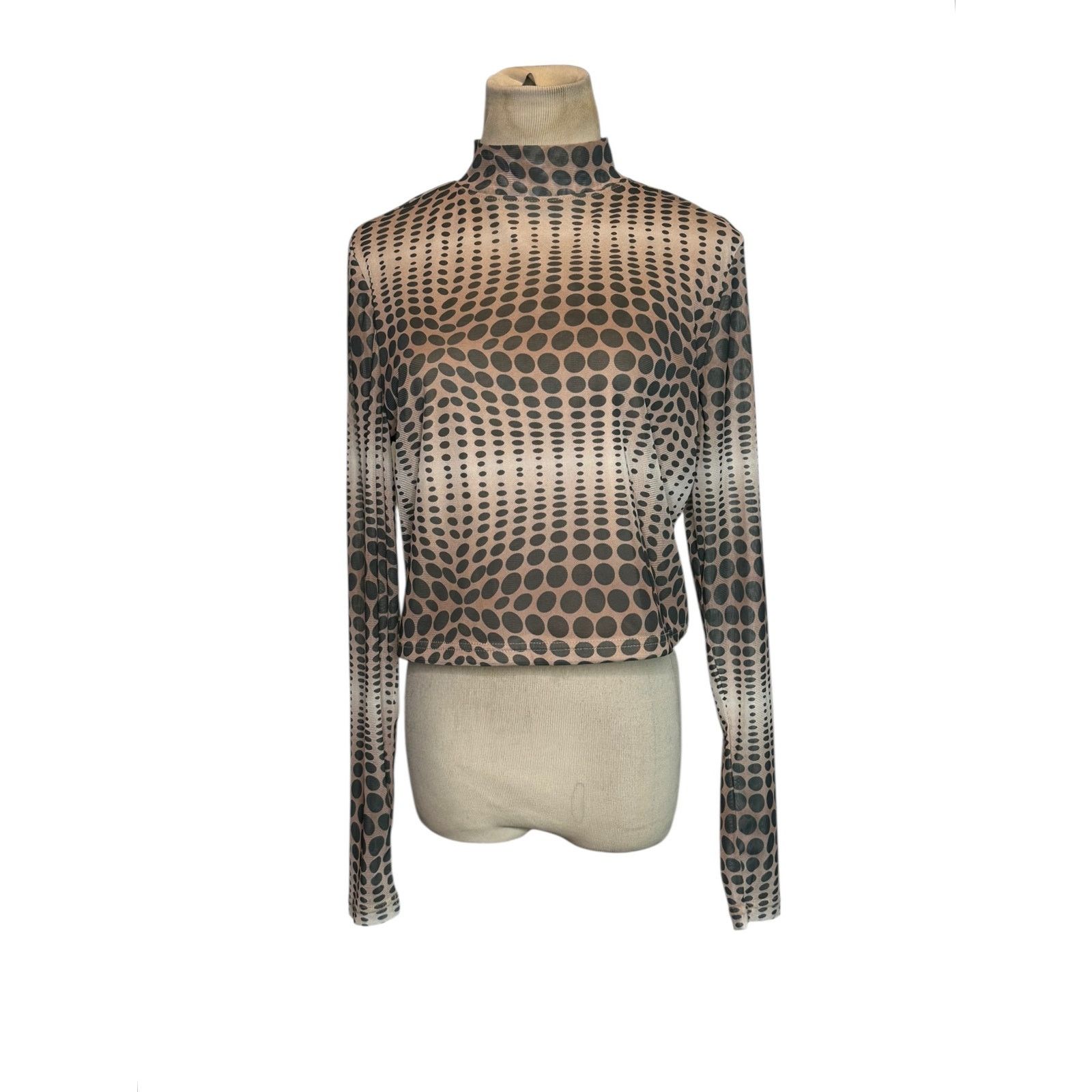 Forever 21 Forever 21 beige black polka dots long sleeves size 0X Size XS / US 0-2 / IT 36-38 - 13 Thumbnail