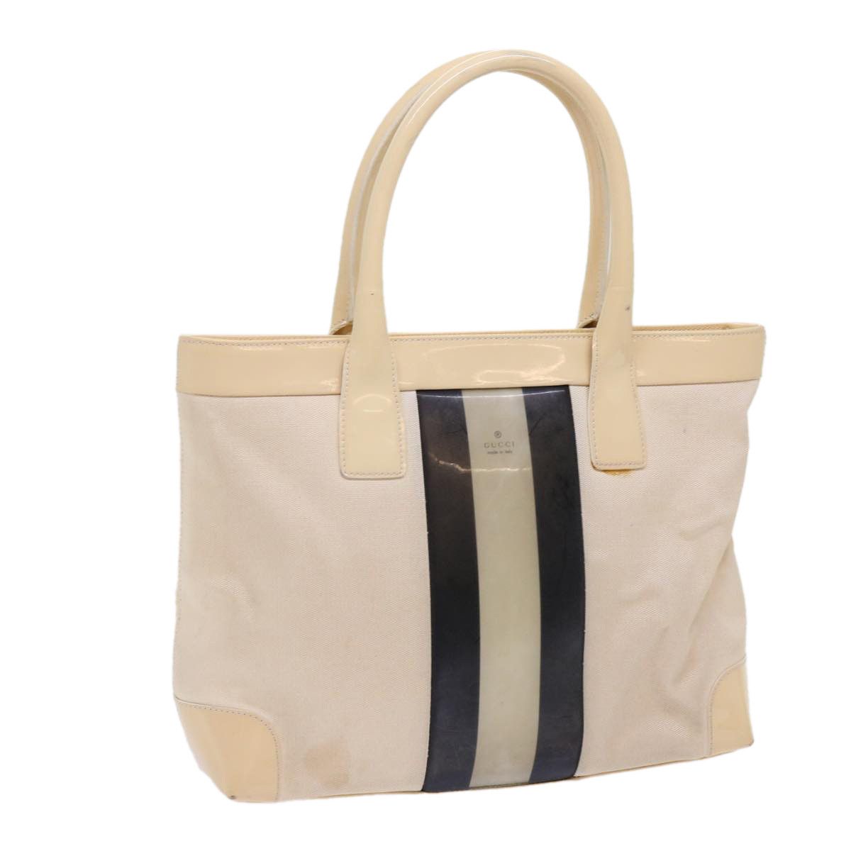 Gucci Beige Canvas Handbag (Pre-Owned) Size ONE SIZE - 1 Thumbnail