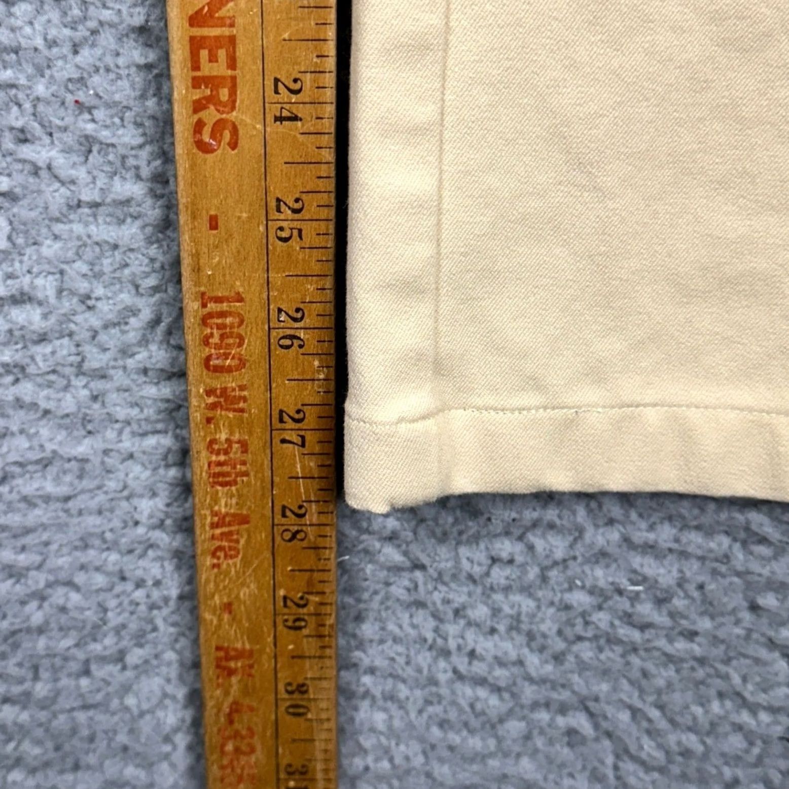 Vintage St John Sport Marie Gray Khakis Pants Womens 6 Yellow Straight Fit Stretch EUC Size 28" / US 6 / IT 42 - 7 Thumbnail