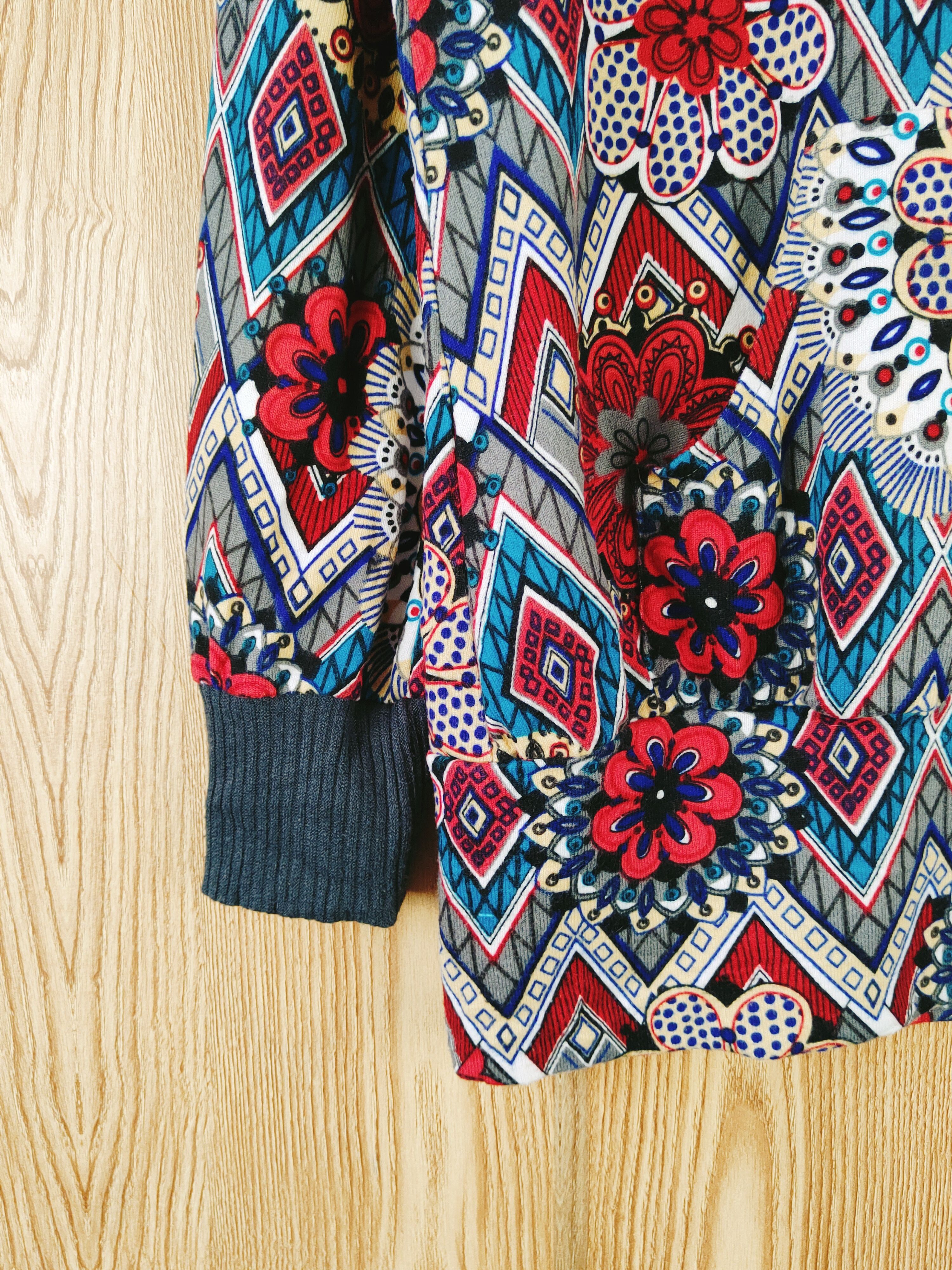 Japanese Brand × Vintage Japanese Brand vintage art Red Gray Blouses #W565 Size M / US 6-8 / IT 42-44 - 4 Thumbnail