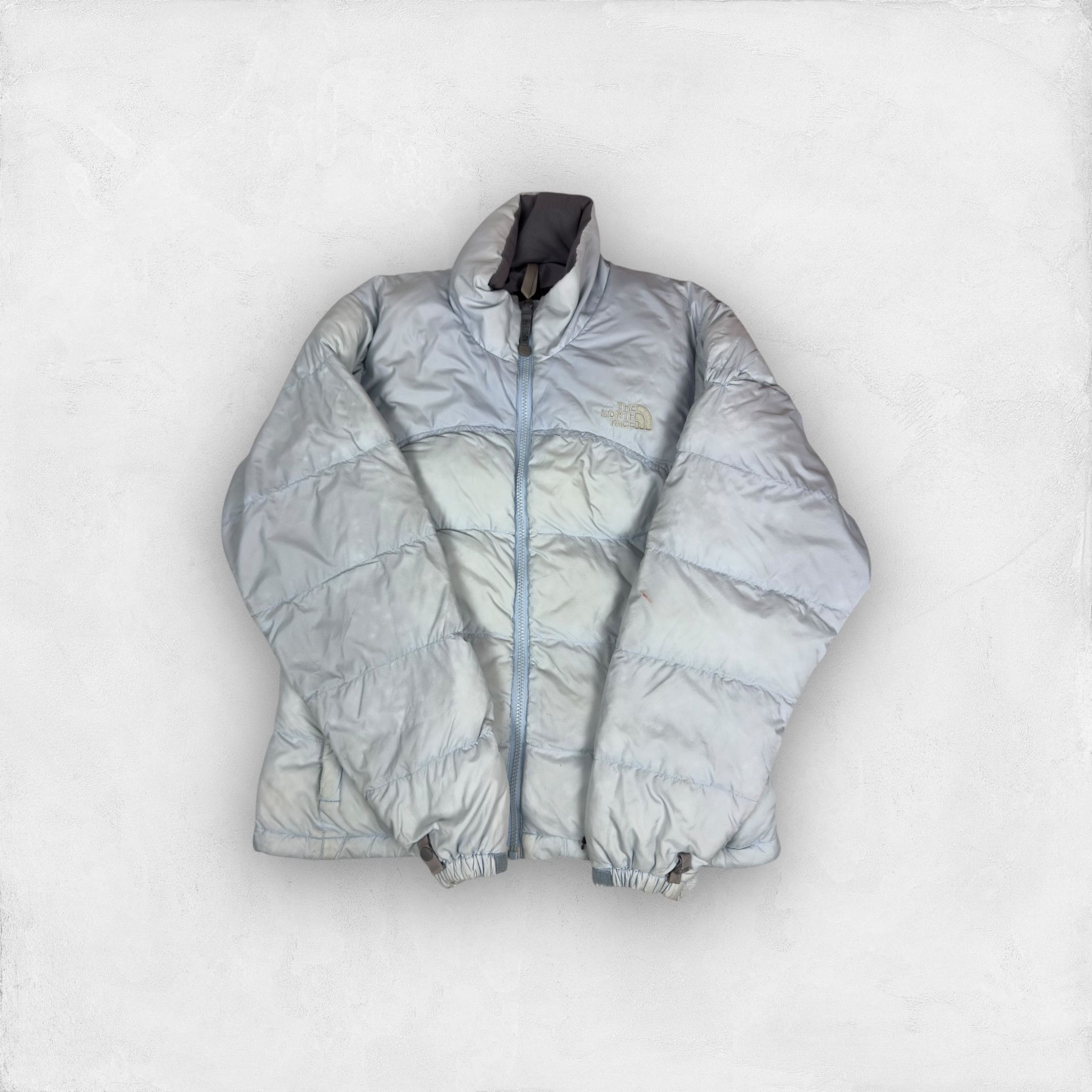 The North Face 700 Women's Blue Full Zip Puffer Jacket Small