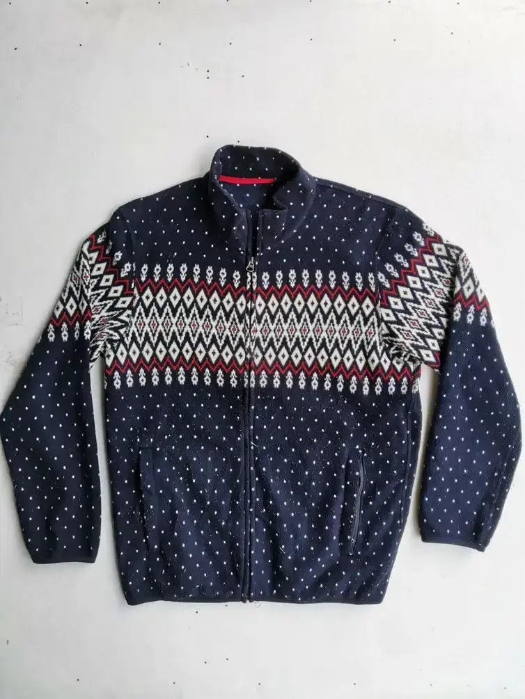 Japanese Brand Rare!!! Navajo Over Print Zipper Sweaters Size US L / EU 52-54 / 3 - 1 Thumbnail