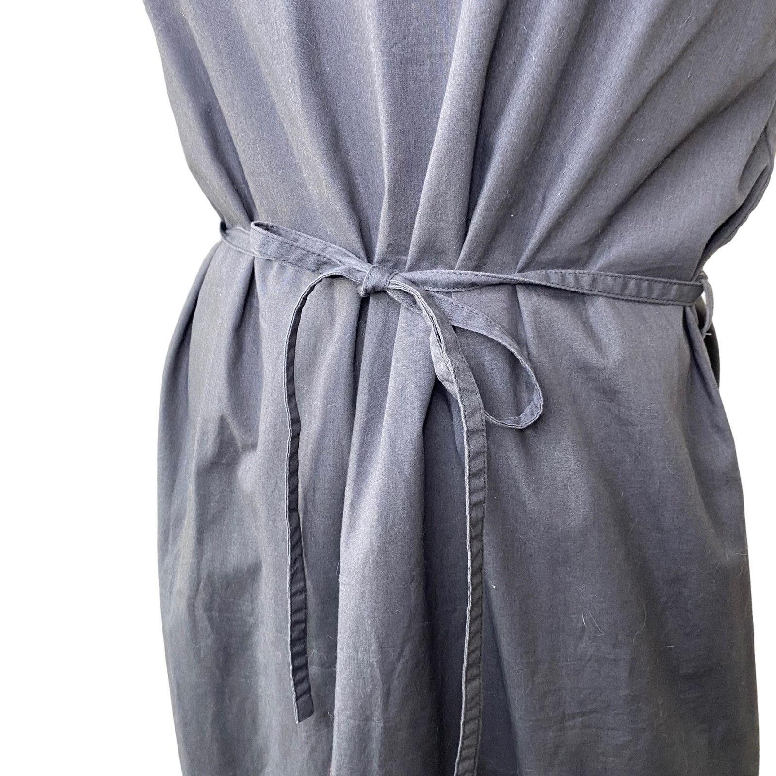 Kowtow KOWTOW Belted Scoop Neck Sleeveless Maxi Dress Gray Medium Size M / US 6-8 / IT 42-44 - 3 Thumbnail