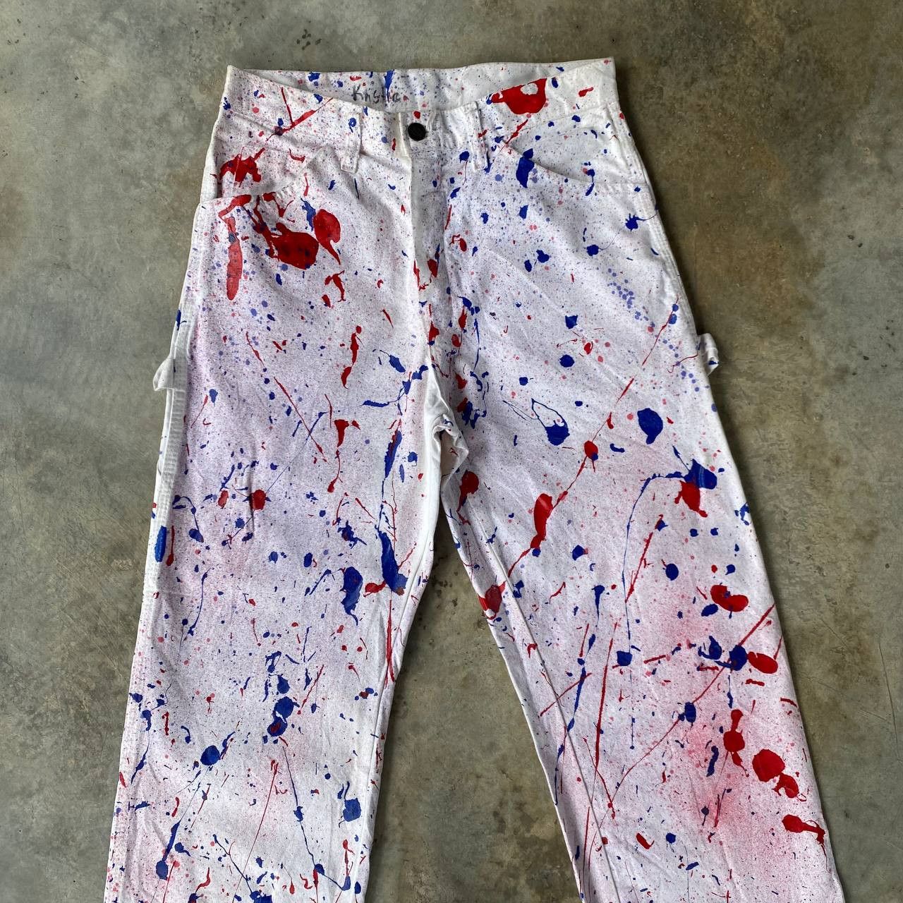 Vintage VINTAGE DICKIES CARPENTER REWORKED SPLATTER PAINT W28X32 Size US 28 / EU 44 - 5 Thumbnail