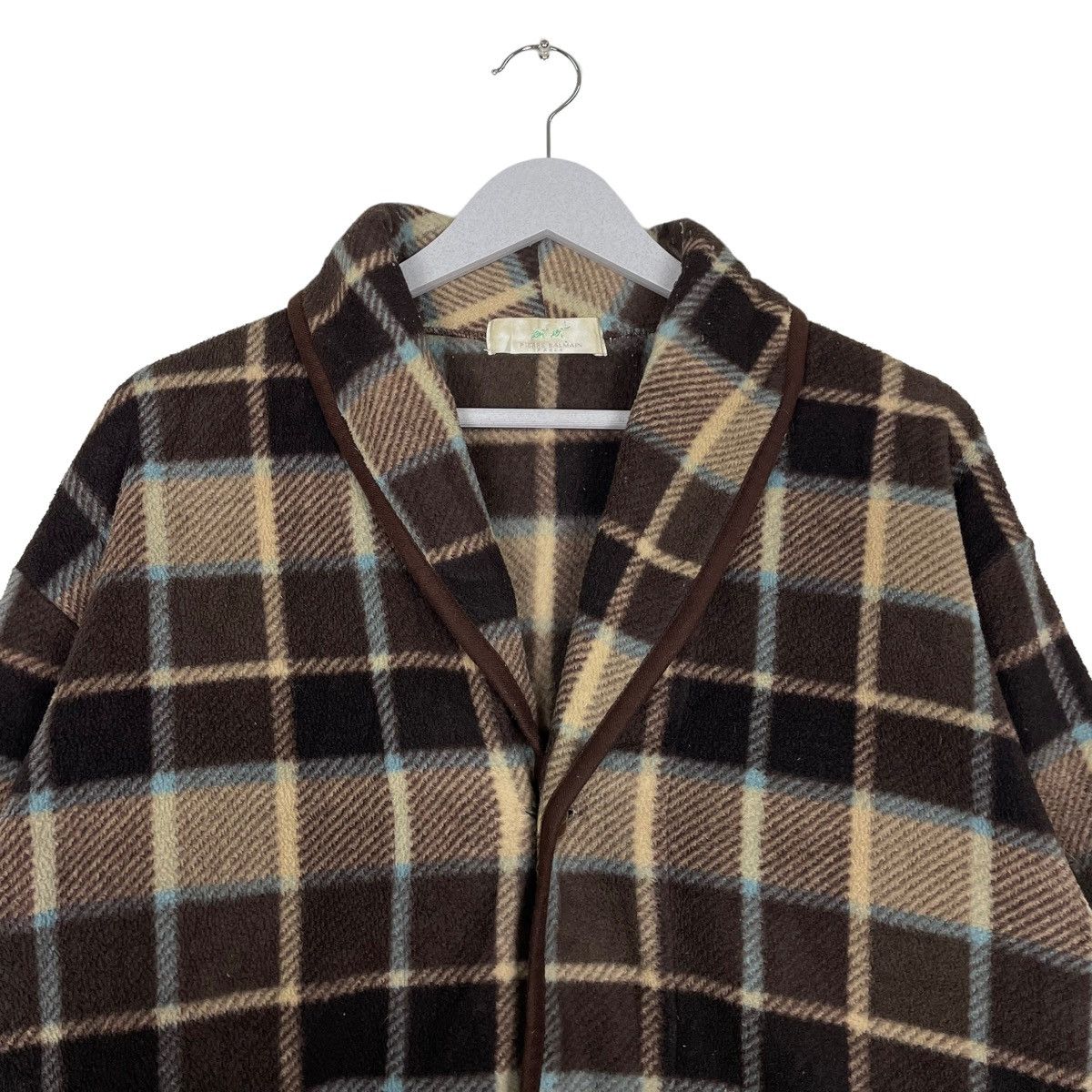 Pierre Balmain × Vintage 💥PIERRE BALMAIN CHECKED ROBE WEAR Size US L / EU 52-54 / 3 - 2 Thumbnail