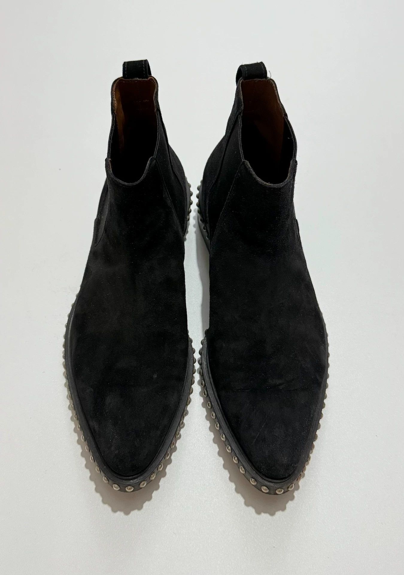 Givenchy Givenchy Black Suede Studded Chelsea Boots - Size 40 Size US 7 / EU 40 - 2 Thumbnail